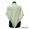 Soft İpek Kenar Dikişli Düz Yazma (limon çiçeği) 874-113