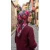Velscarfs Soft Pamuk Parla Eşarp (Bordo) 250-117