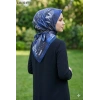 Velscarfs Soft Pamuk Parla Eşarp (Lacivert) 223-121