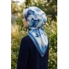Velscarfs Soft Pamuk Parla Eşarp (Mavi) 204-114