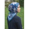 Velscarfs Soft Pamuk Parla Eşarp (Mavi) 215-119
