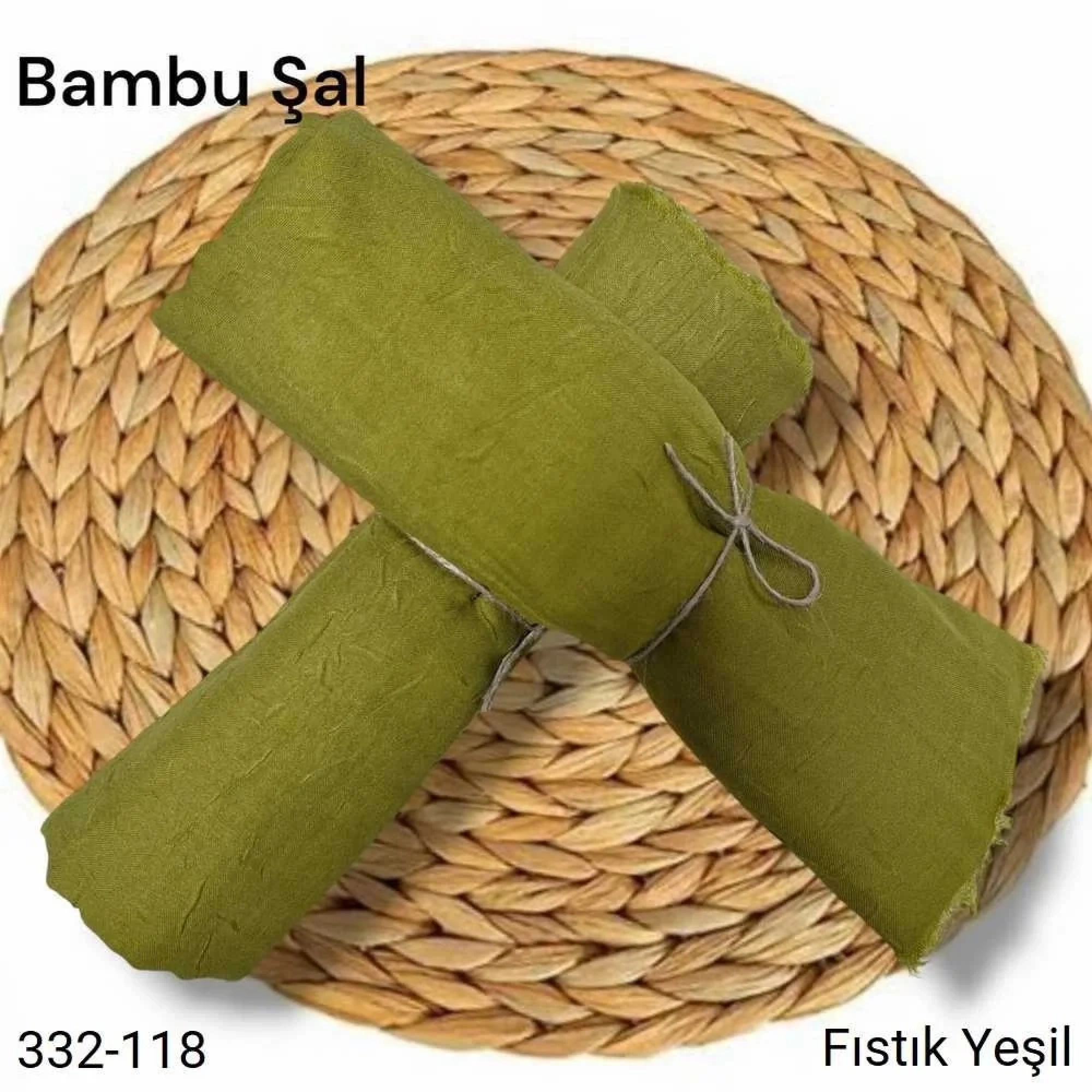 Bambu Kraş Şal (Fıstık Yeşili) 332-118