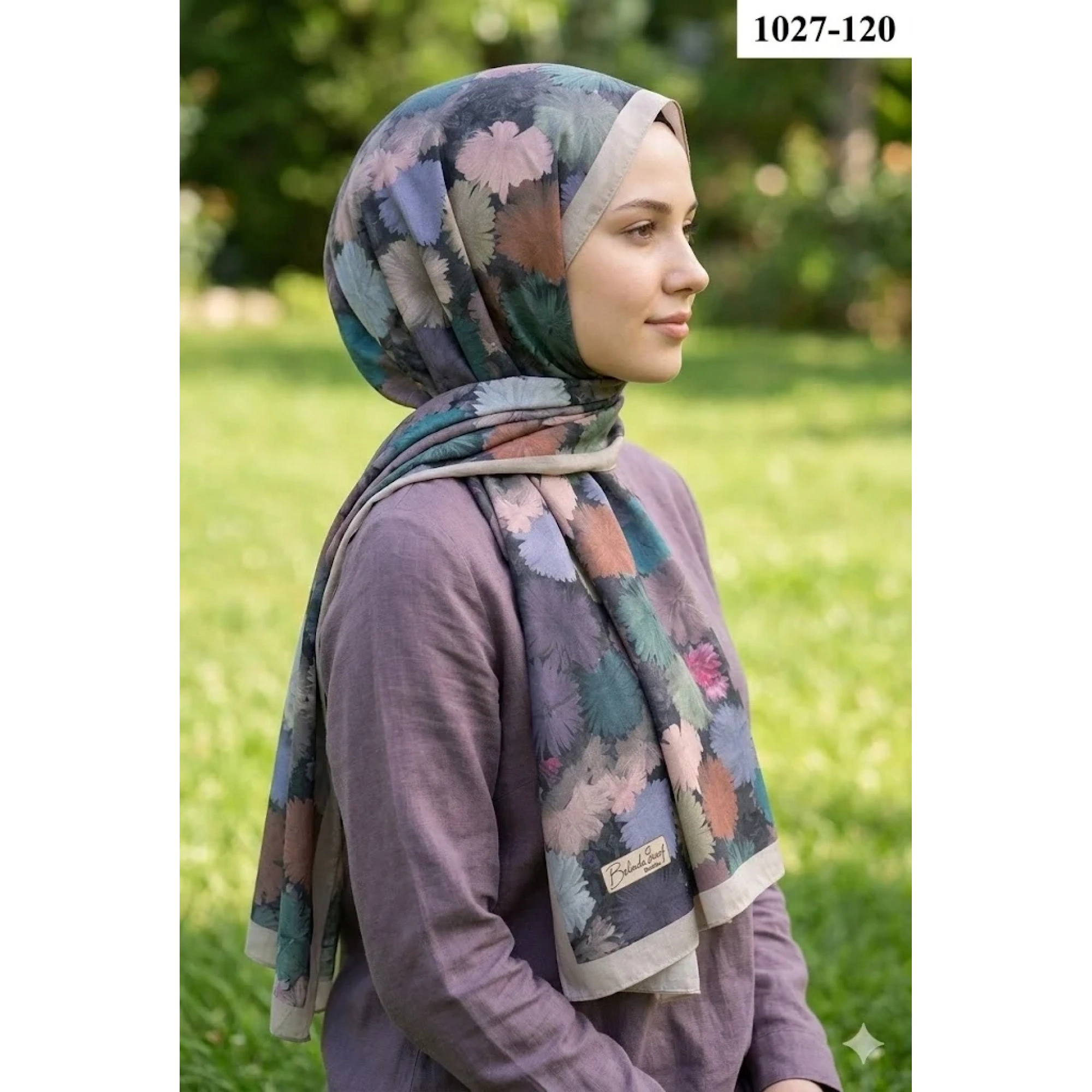 BelindaScarf Bambu Kraş Pamuk Şal (Taş) 1027-120