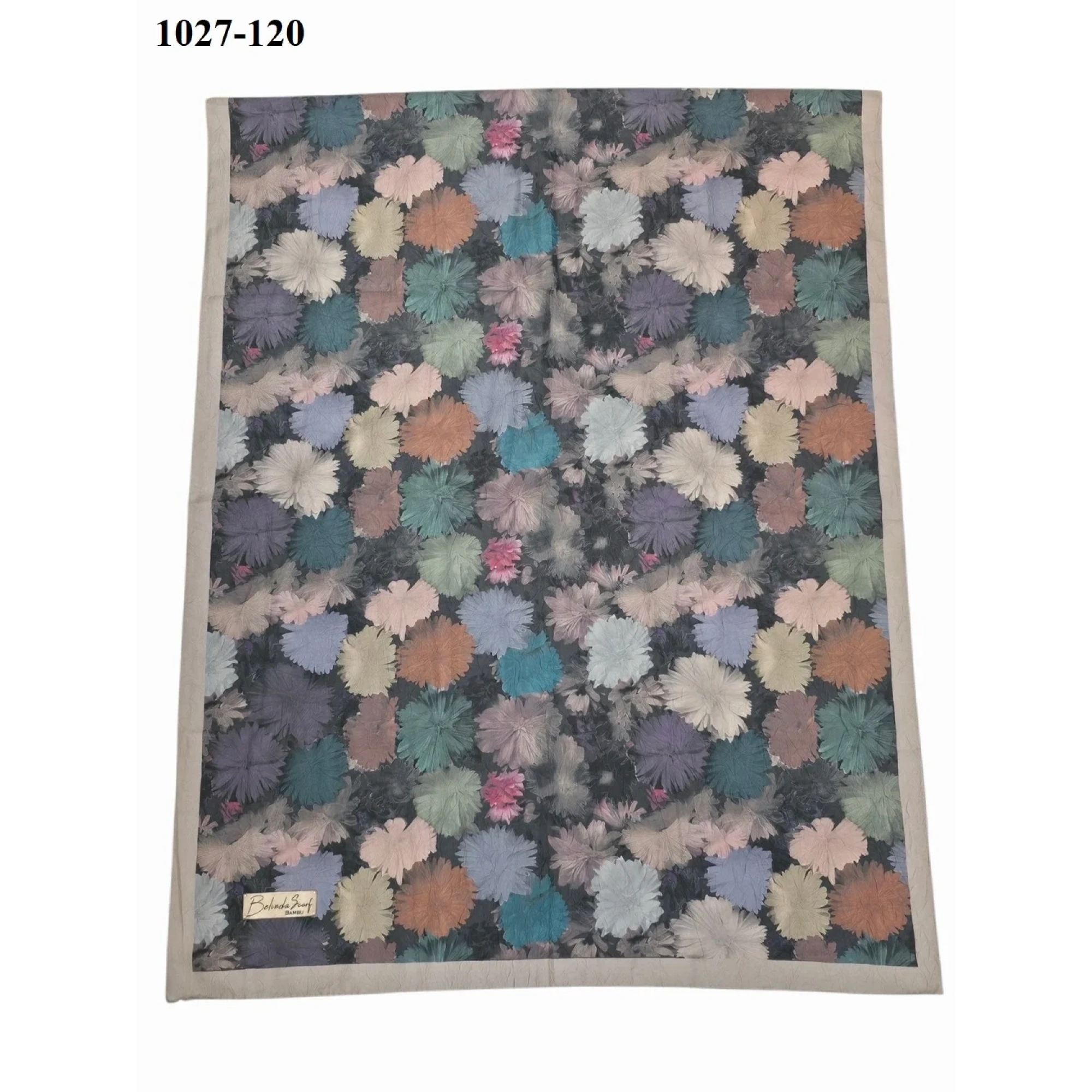 BelindaScarf Bambu Kraş Pamuk Şal (Taş) 1027-120