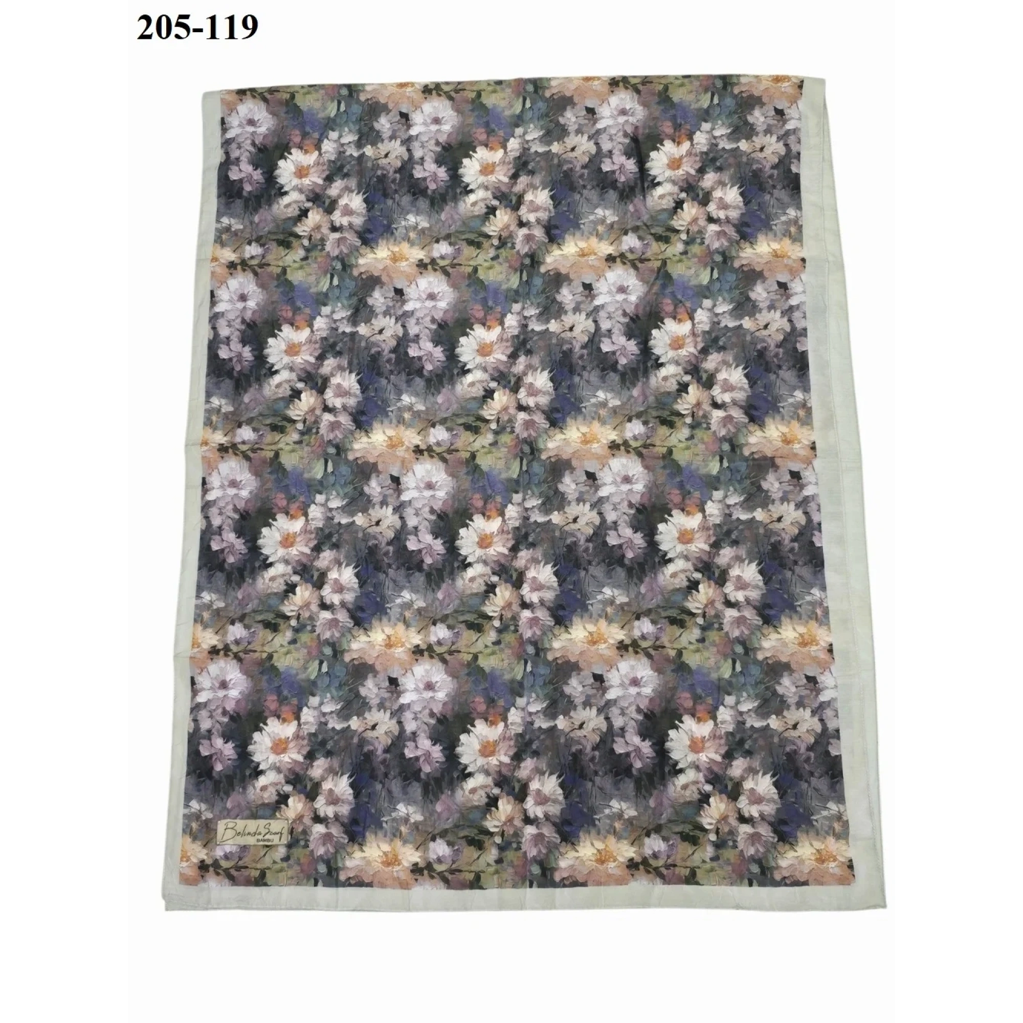 BelindaScarf Bambu Kraş Pamuk Şal (Taş) 205-119