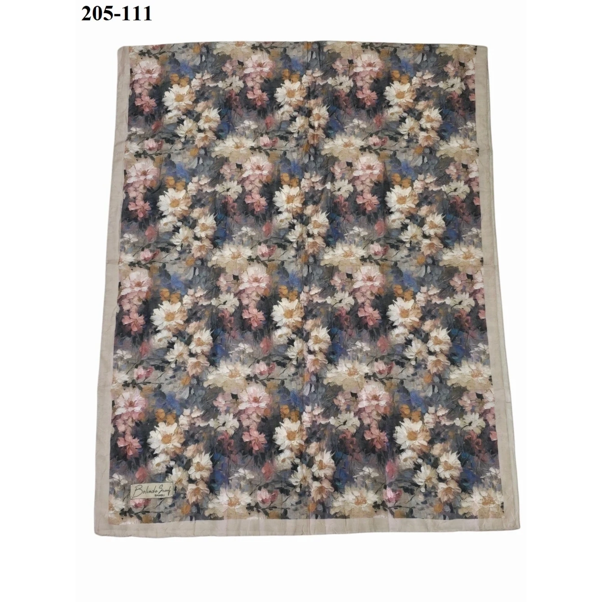 BelindaScarf Bambu Kraş Pamuk Şal (Vizon) 205-111