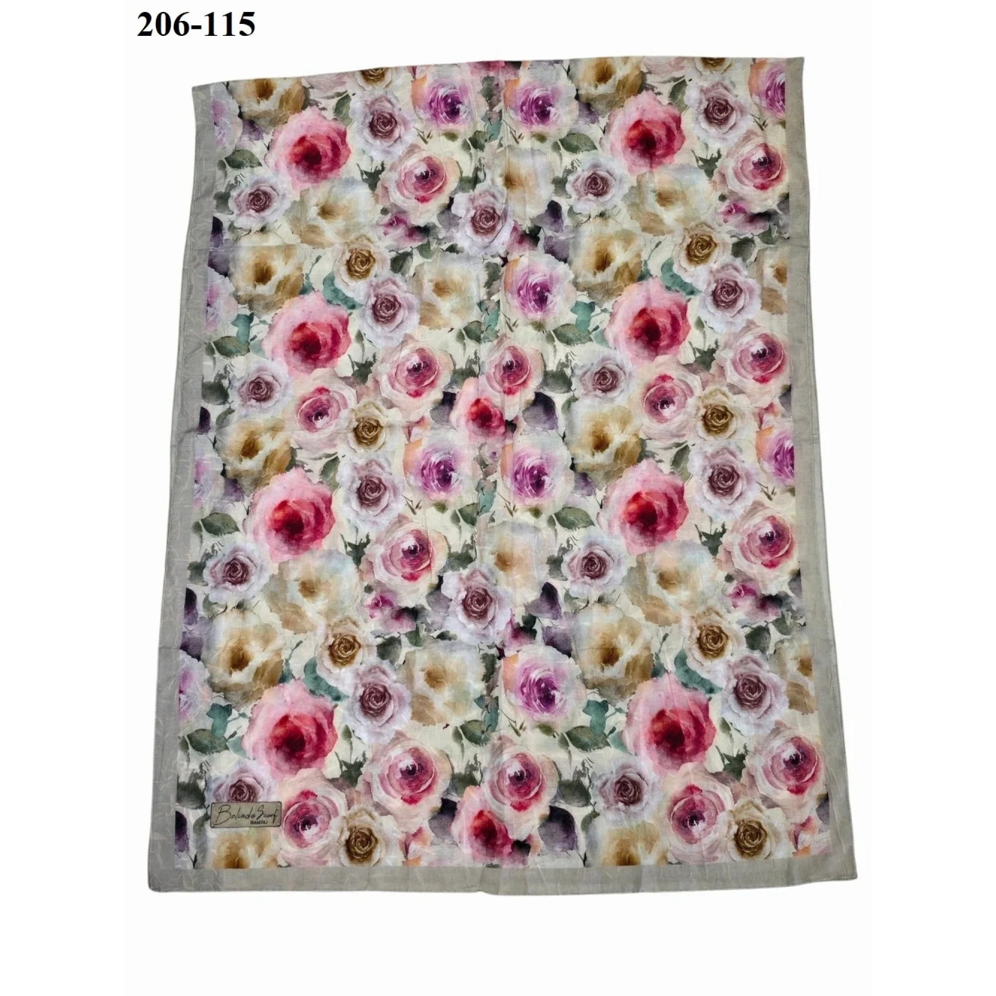 BelindaScarf Bambu Kraş Pamuk Şal (Vizon) 206-115