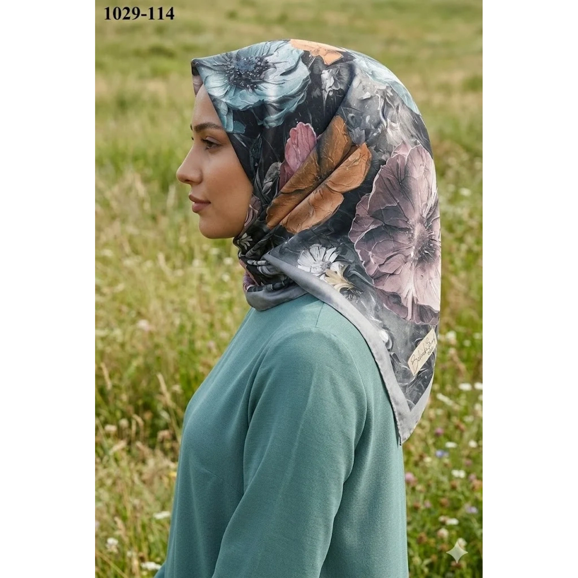 BelindaScarf Bambu Pamuk Eşarp (Gri) 1029-114