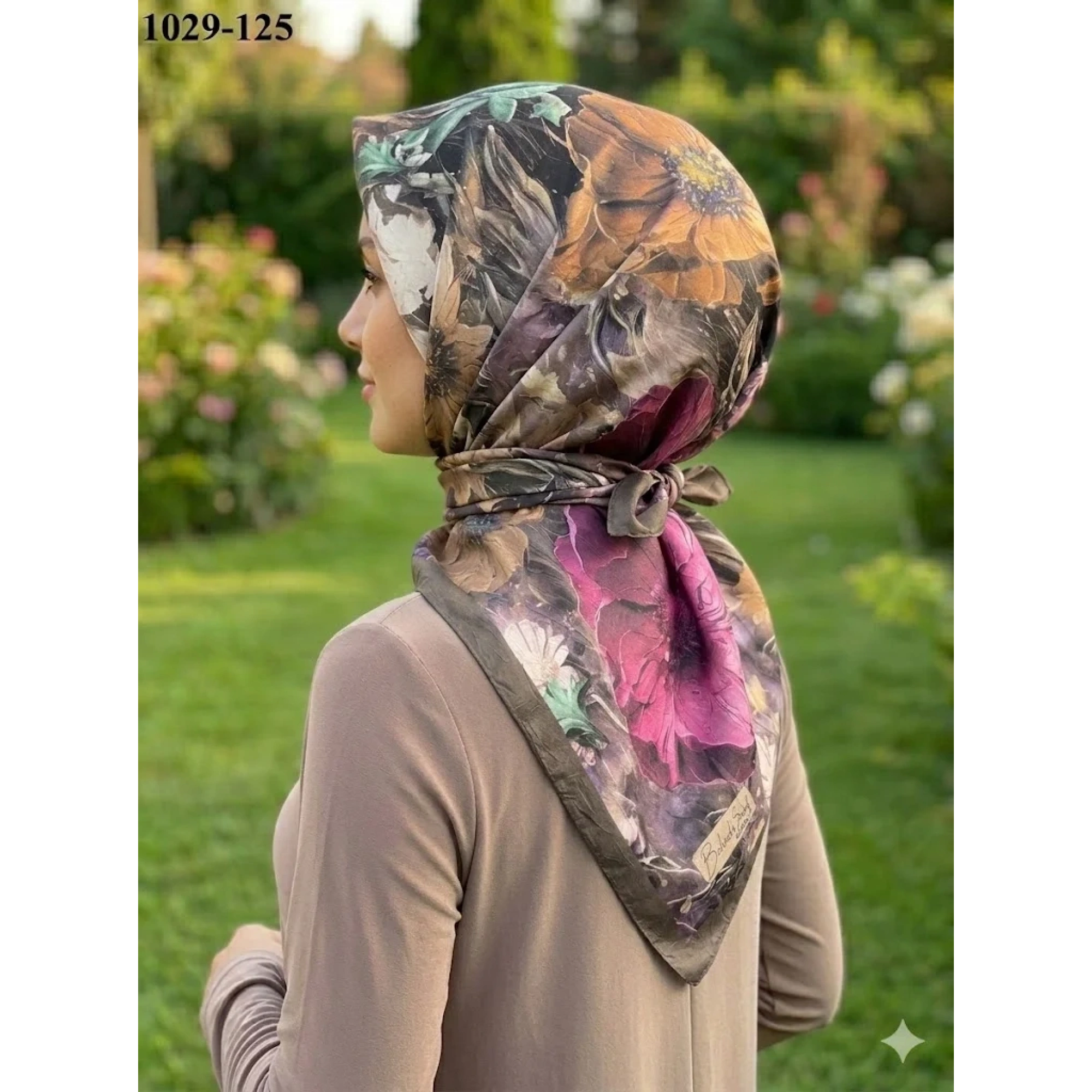 BelindaScarf Bambu Pamuk Eşarp (Haki) 1029-125