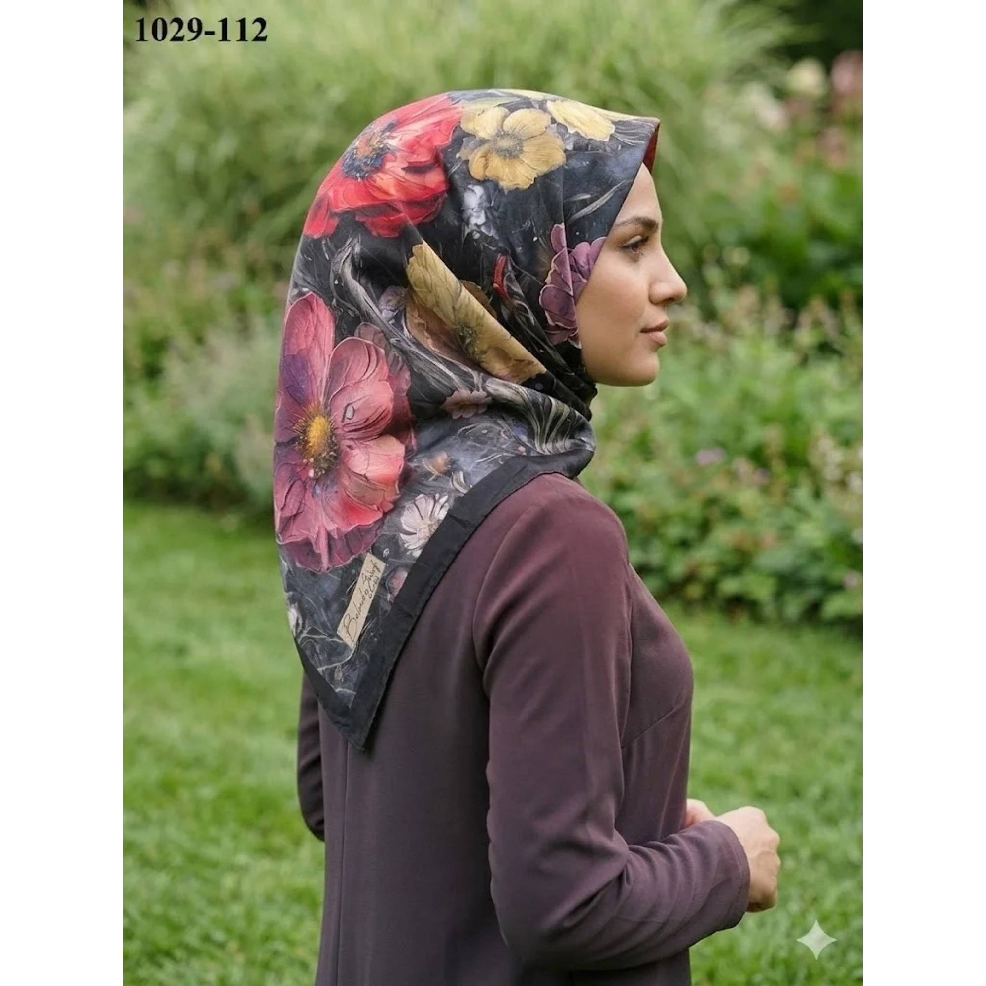 BelindaScarf Bambu Pamuk Eşarp (Siyah) 1029-112