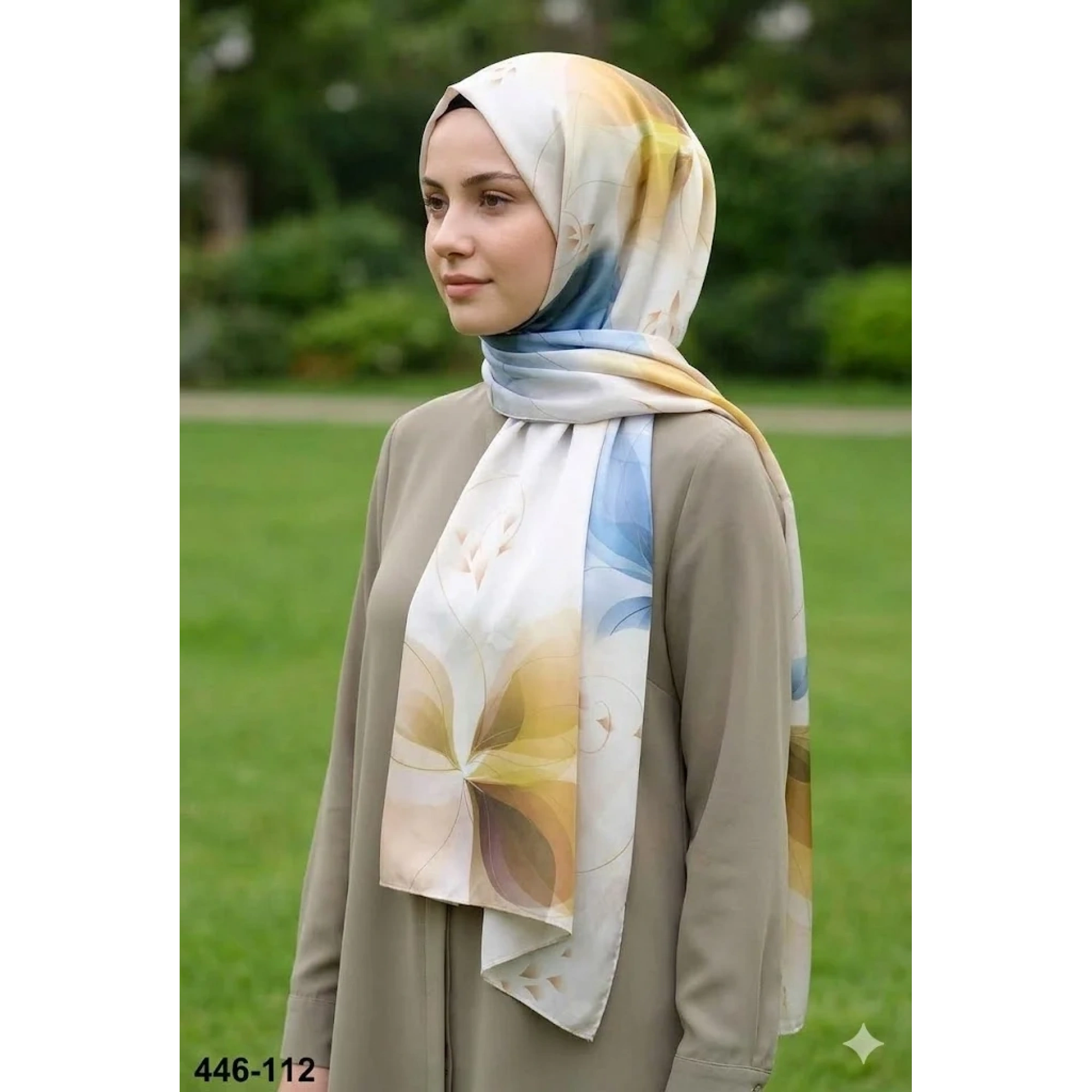 Buqle Dijital Desenli Soft Şal 446-112