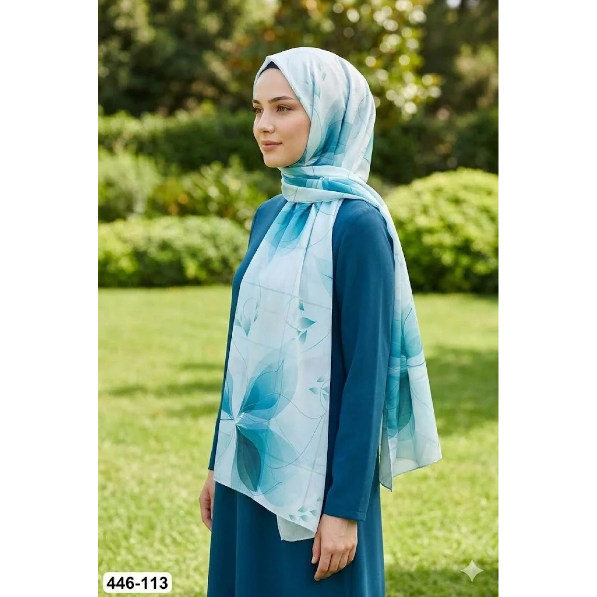 Buqle Dijital Desenli Soft Şal 446-113