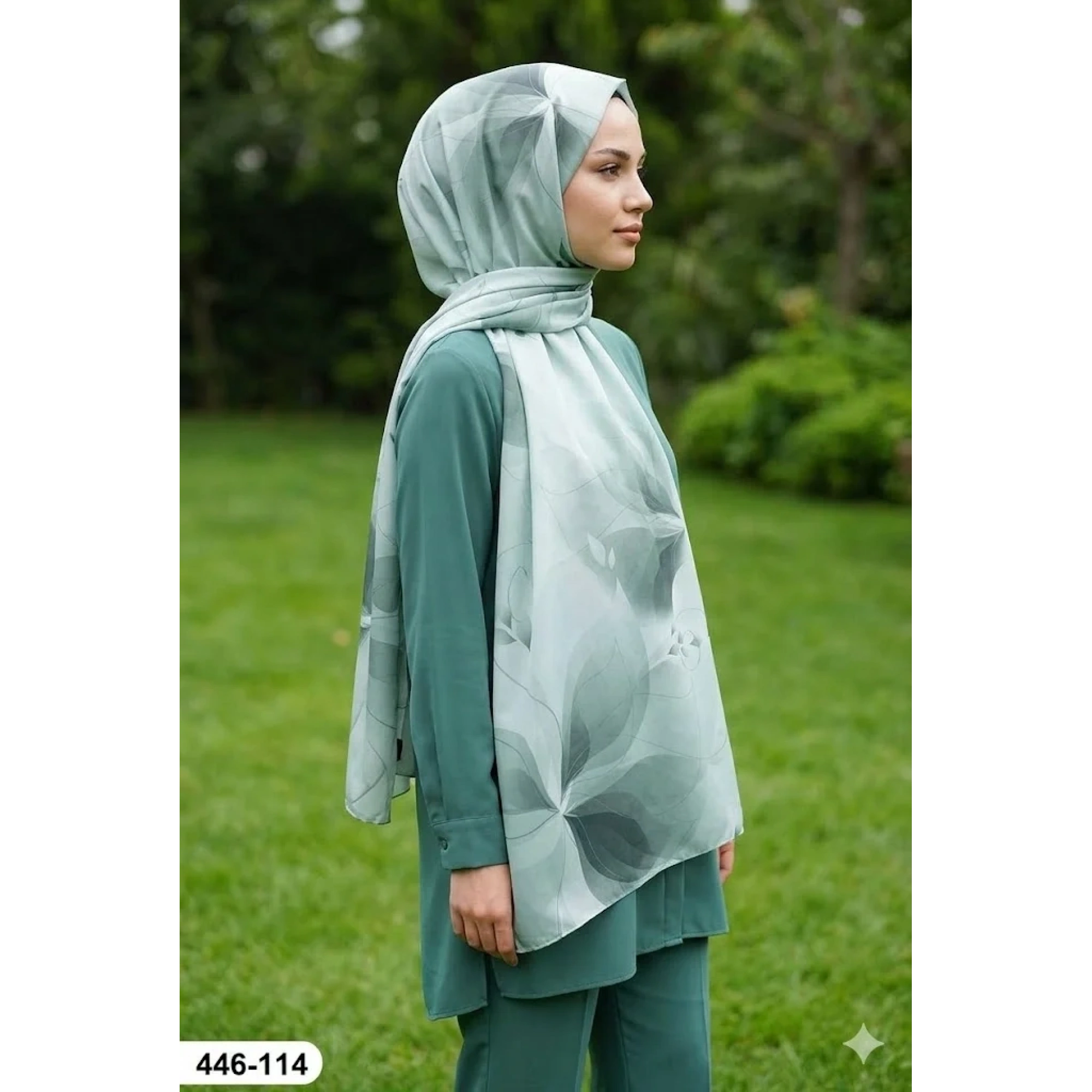 Buqle Dijital Desenli Soft Şal 446-114