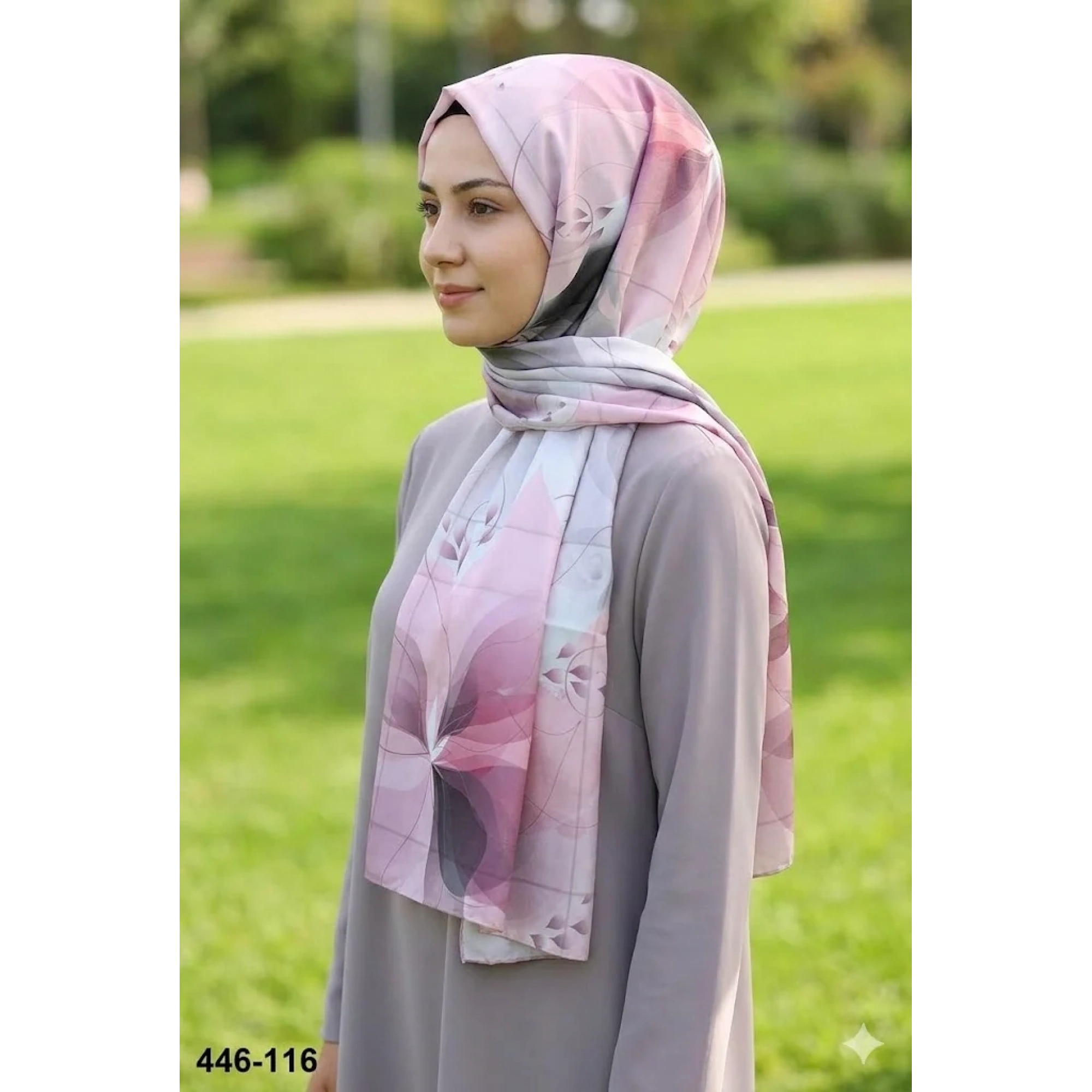 Buqle Dijital Desenli Soft Şal 446-116