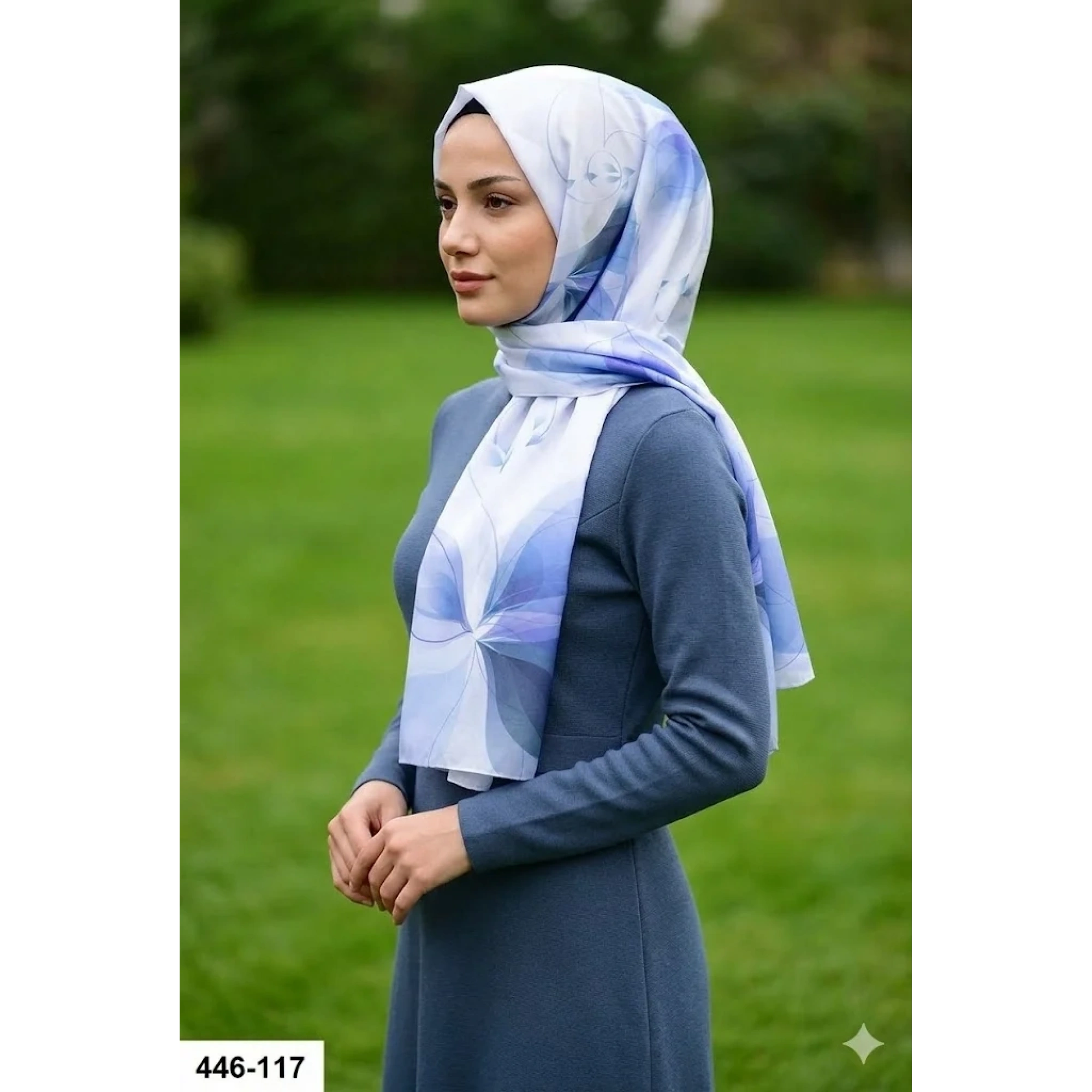 Buqle Dijital Desenli Soft Şal 446-117