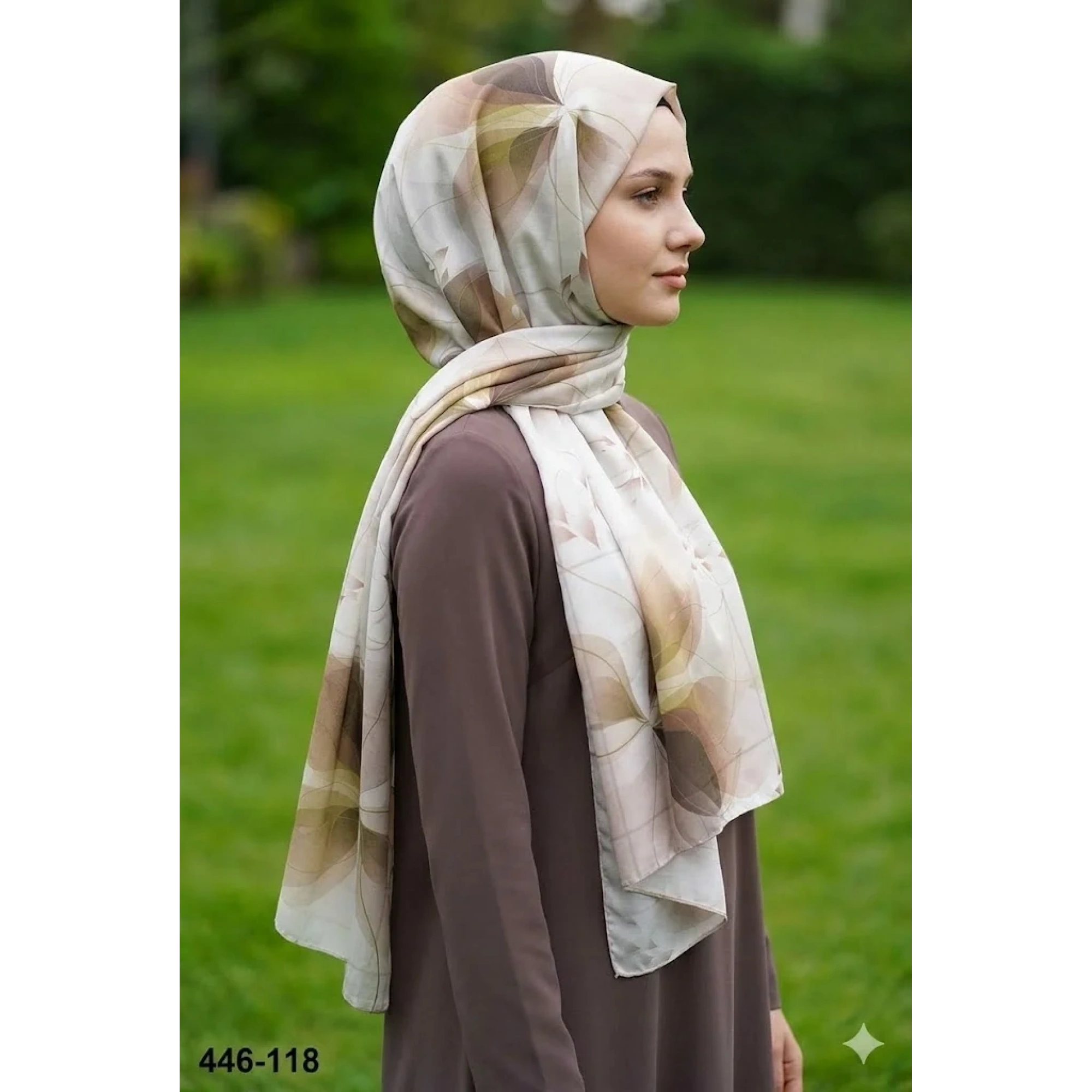 Buqle Dijital Desenli Soft Şal 446-118