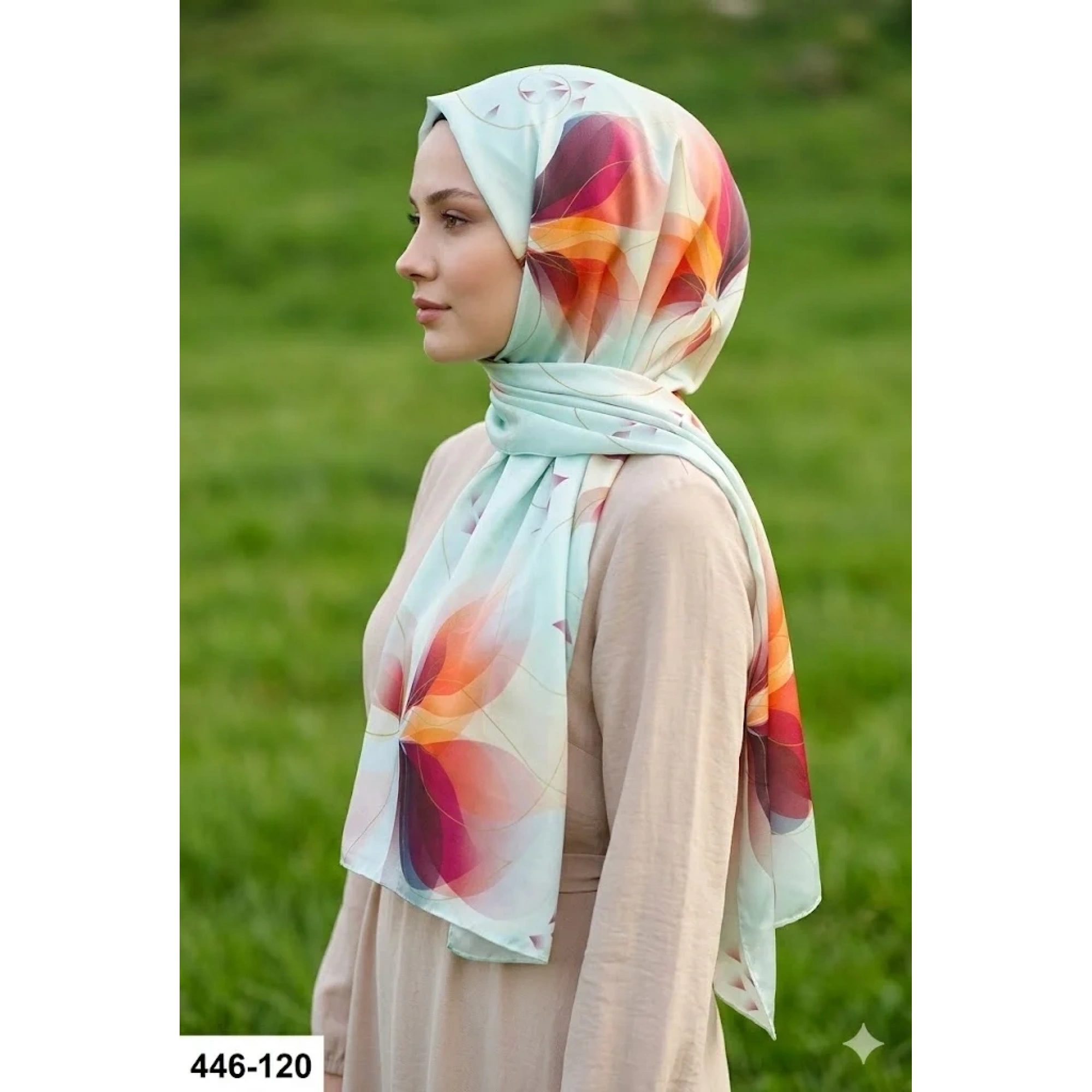 Buqle Dijital Desenli Soft Şal 446-120