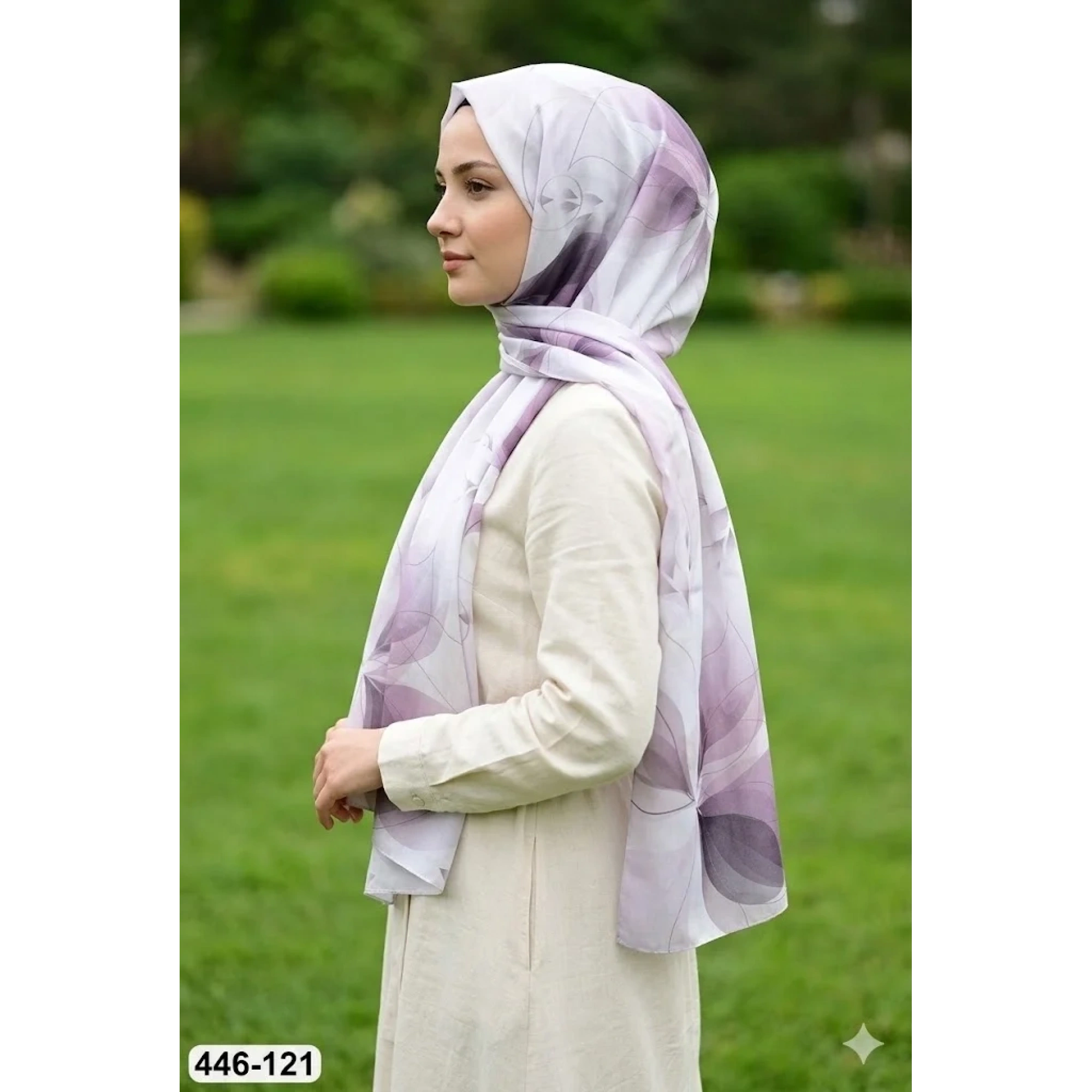 Buqle Dijital Desenli Soft Şal 446-121