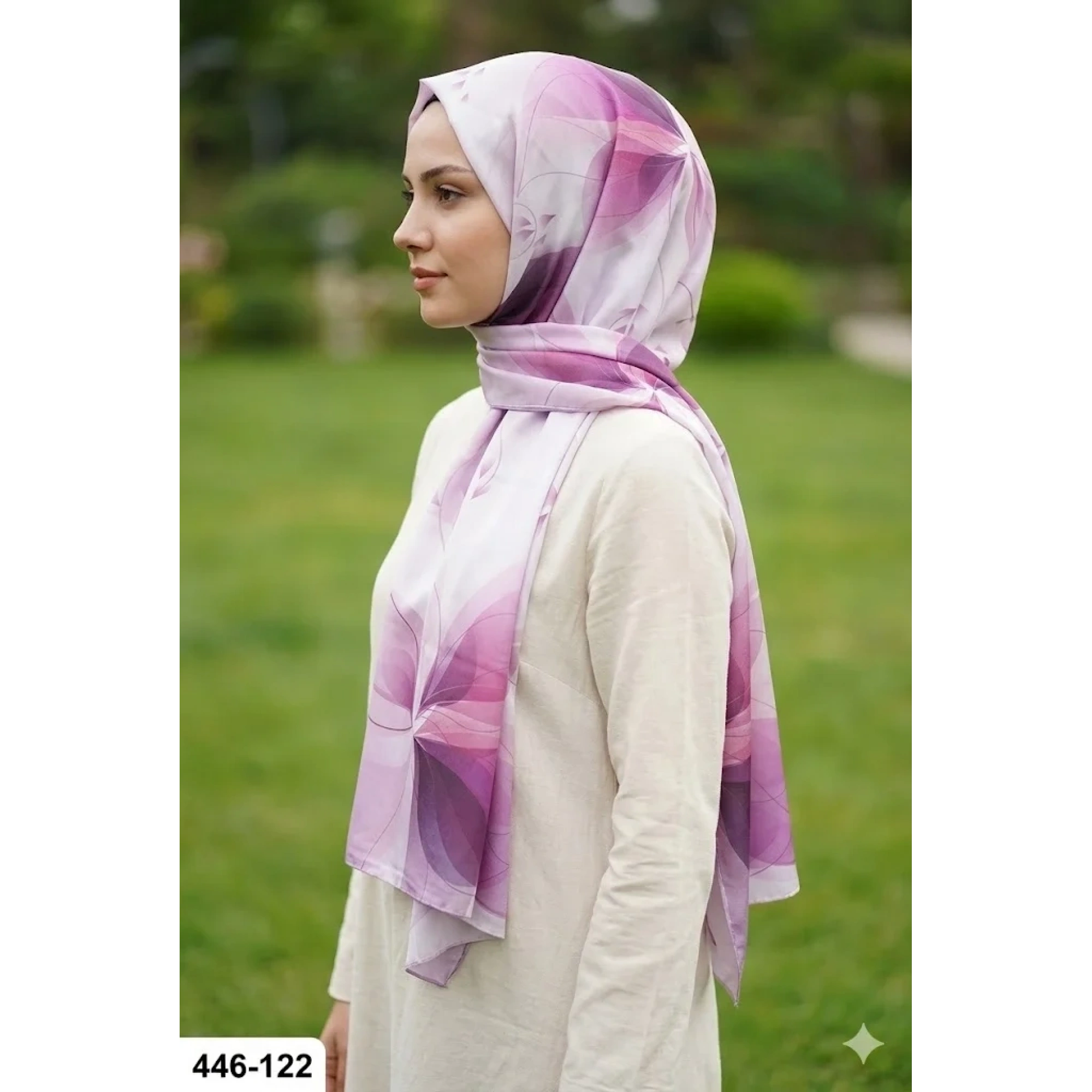 Buqle Dijital Desenli Soft Şal 446-122