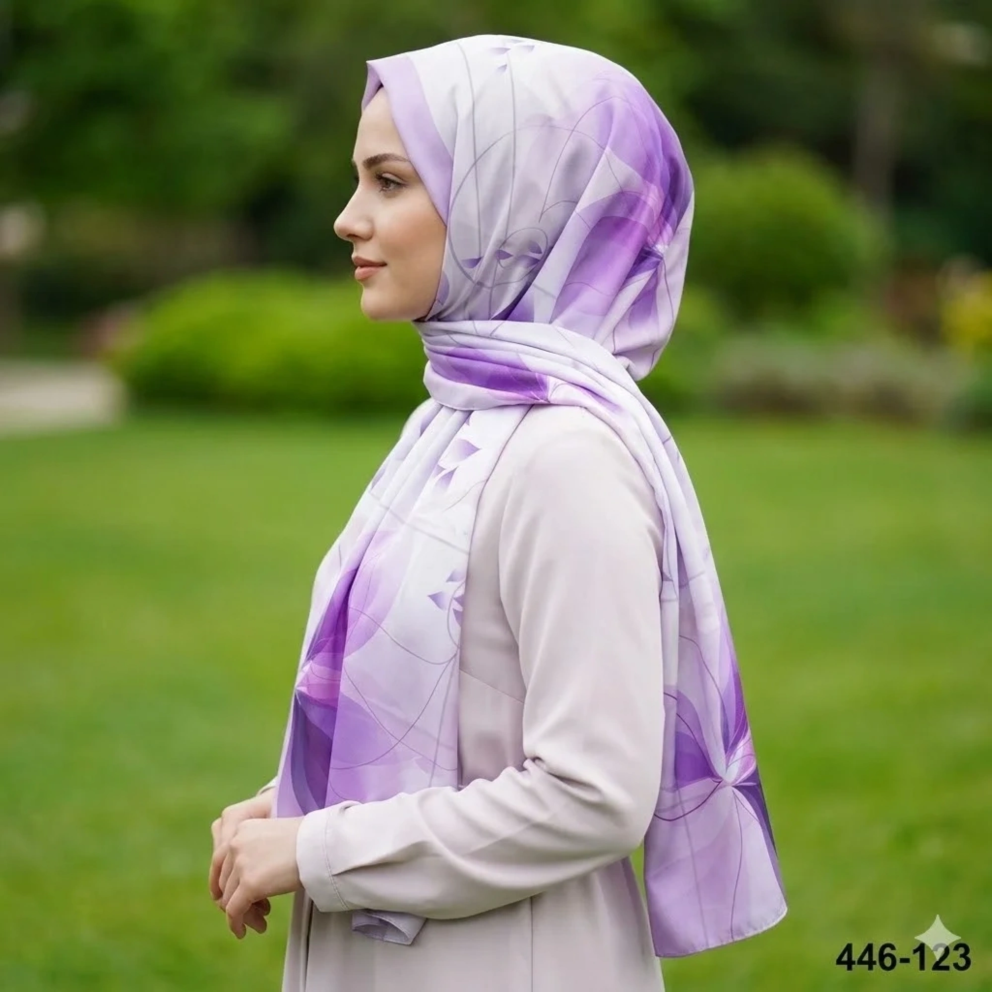 Buqle Dijital Desenli Soft Şal 446-123