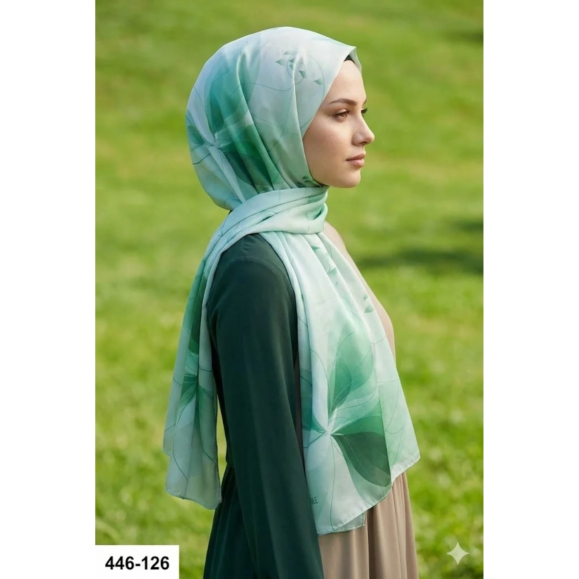Buqle Dijital Desenli Soft Şal 446-126