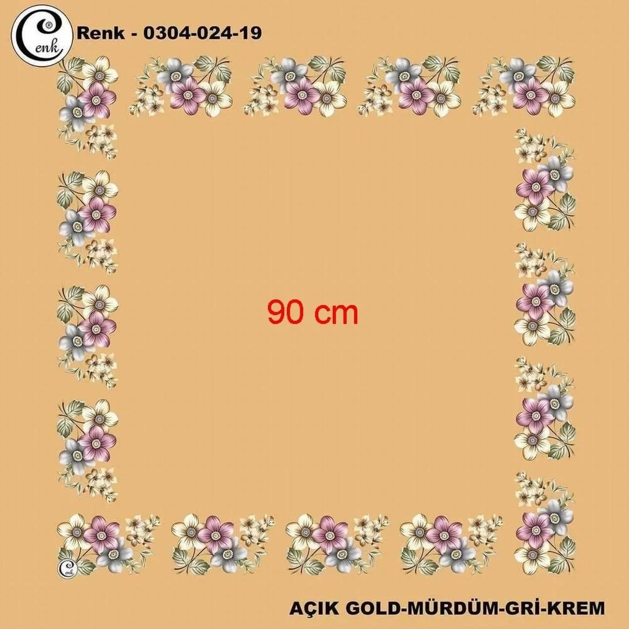 Cenk 90 CM İçi Boş Oyalık Yazma 024-19