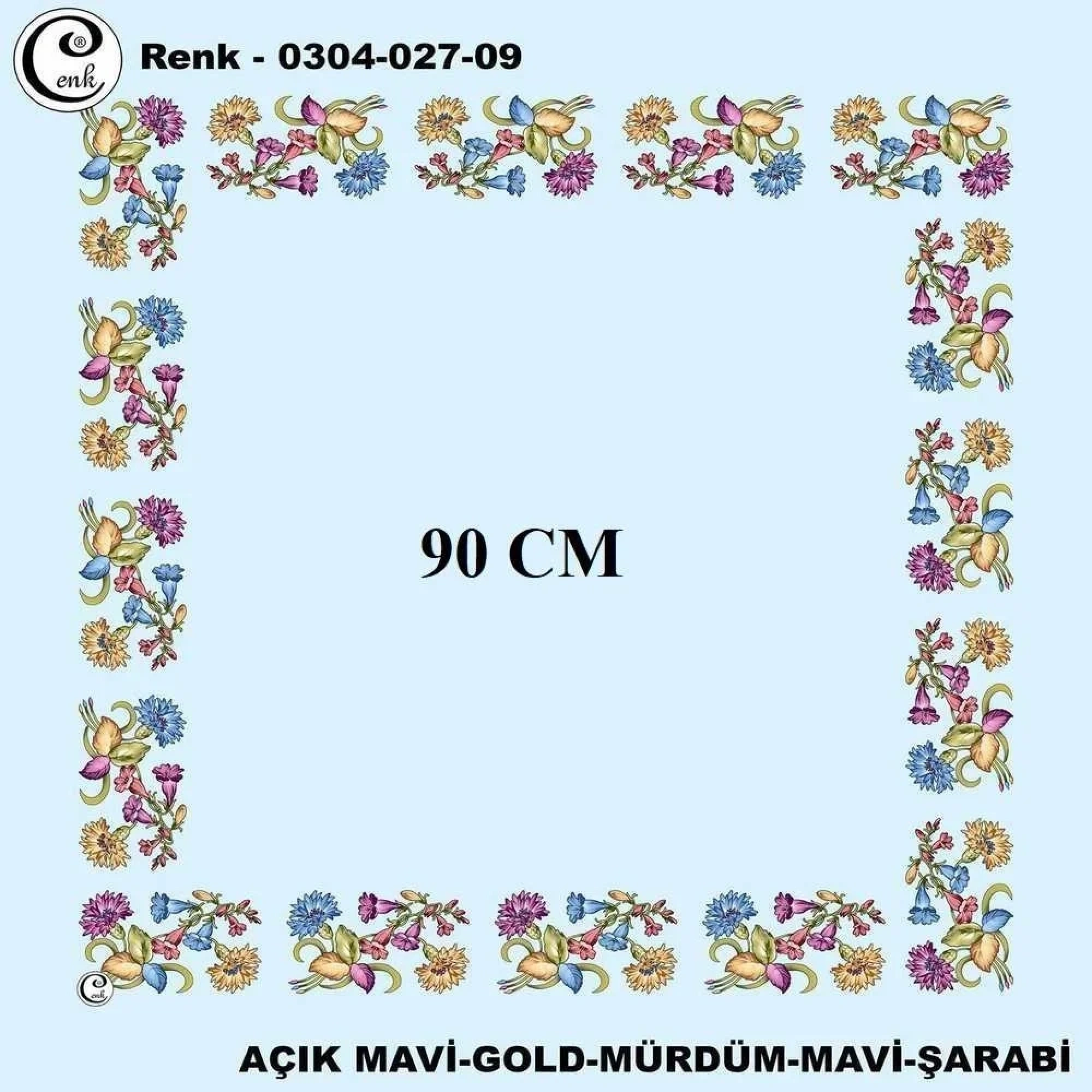Cenk 90 CM İçi Boş Oyalık Yazma 027-09