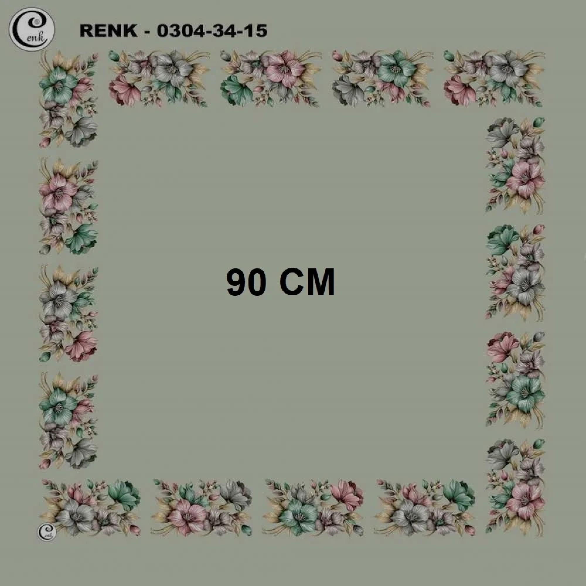 Cenk 90 CM İçi Boş Oyalık Yazma 035-15