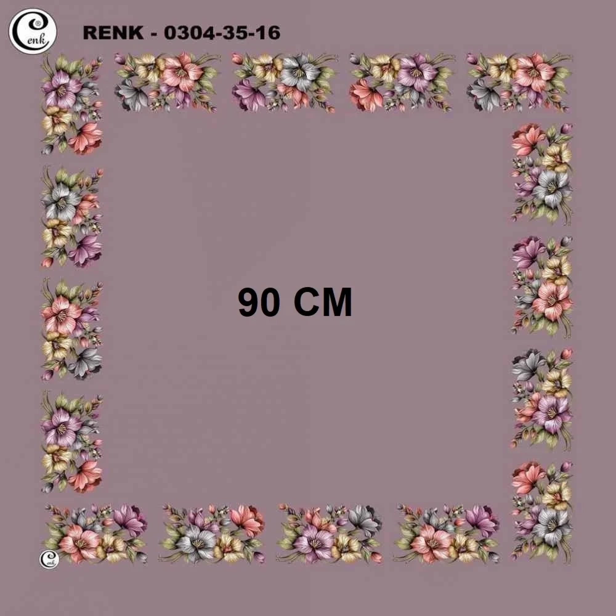 Cenk 90 CM İçi Boş Oyalık Yazma 035-16