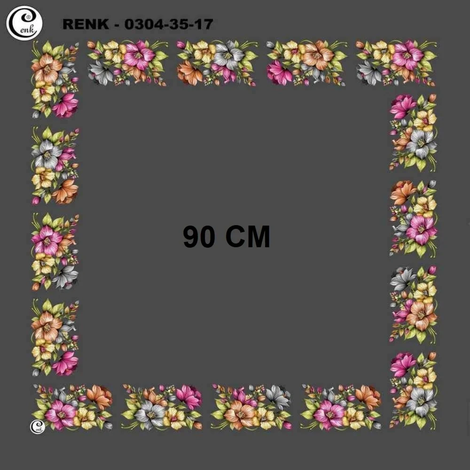 Cenk 90 CM İçi Boş Oyalık Yazma 035-17