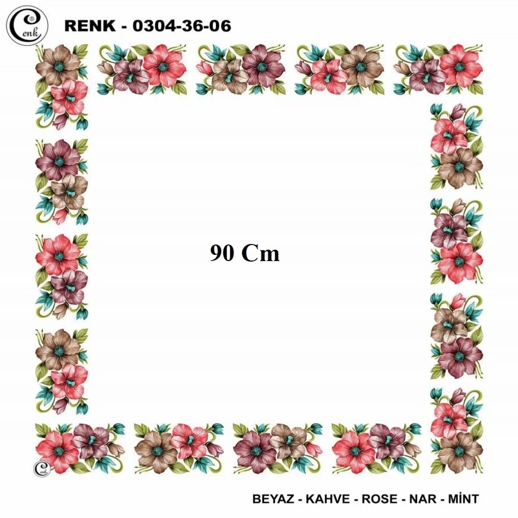 Cenk 90 CM İçi Boş Oyalık Yazma 036-06