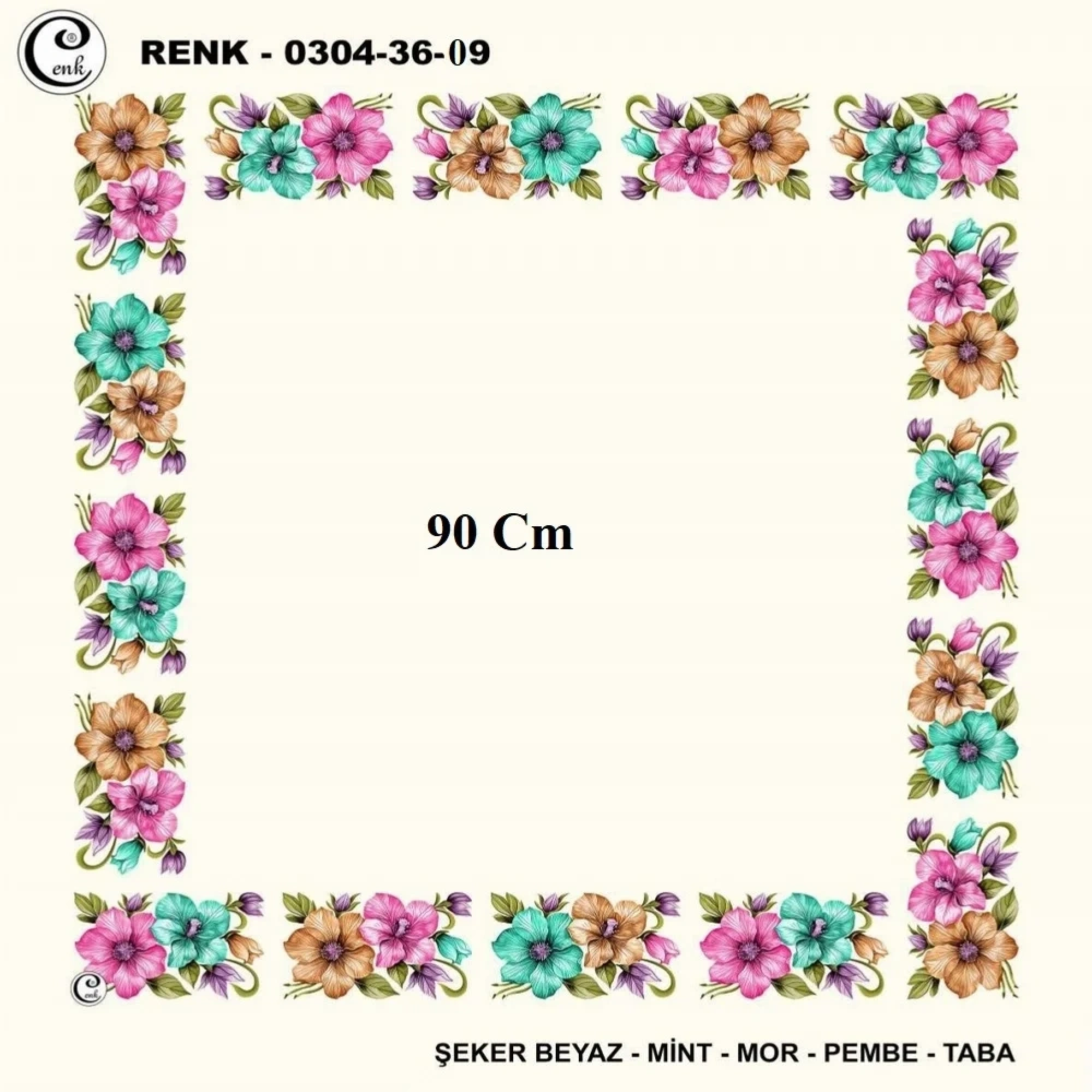Cenk 90 CM İçi Boş Oyalık Yazma 036-09