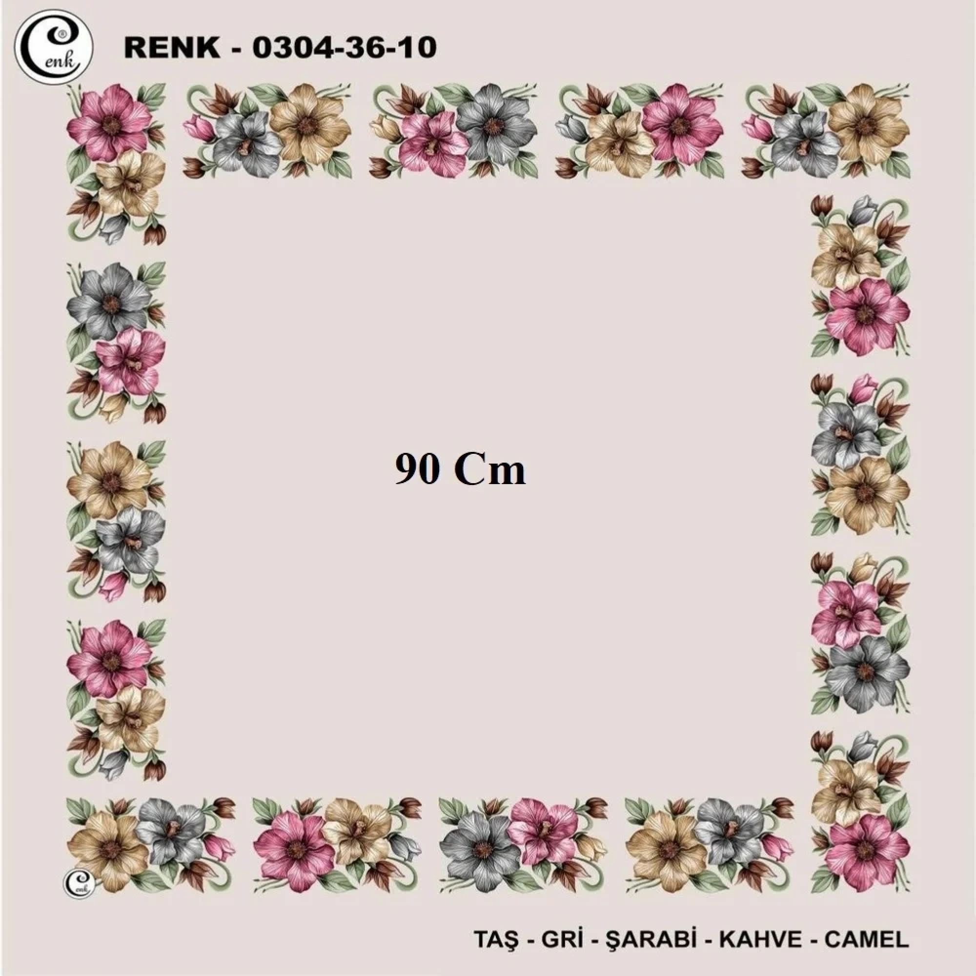 Cenk 90 CM İçi Boş Oyalık Yazma 036-10