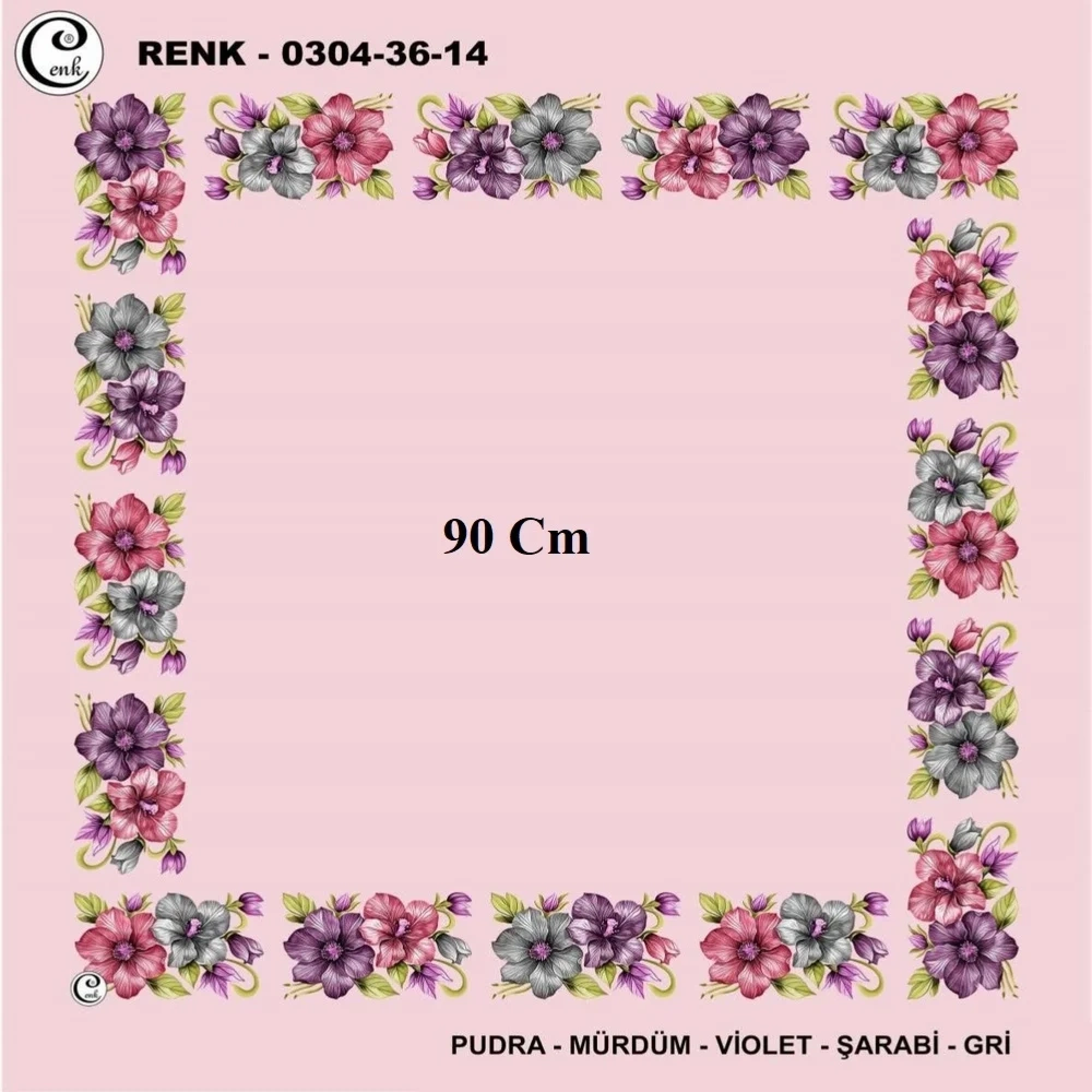 Cenk 90 CM İçi Boş Oyalık Yazma 036-14