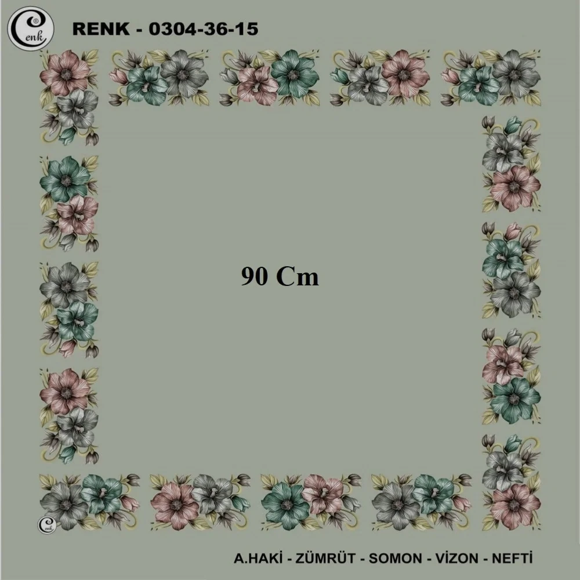 Cenk 90 CM İçi Boş Oyalık Yazma 036-15