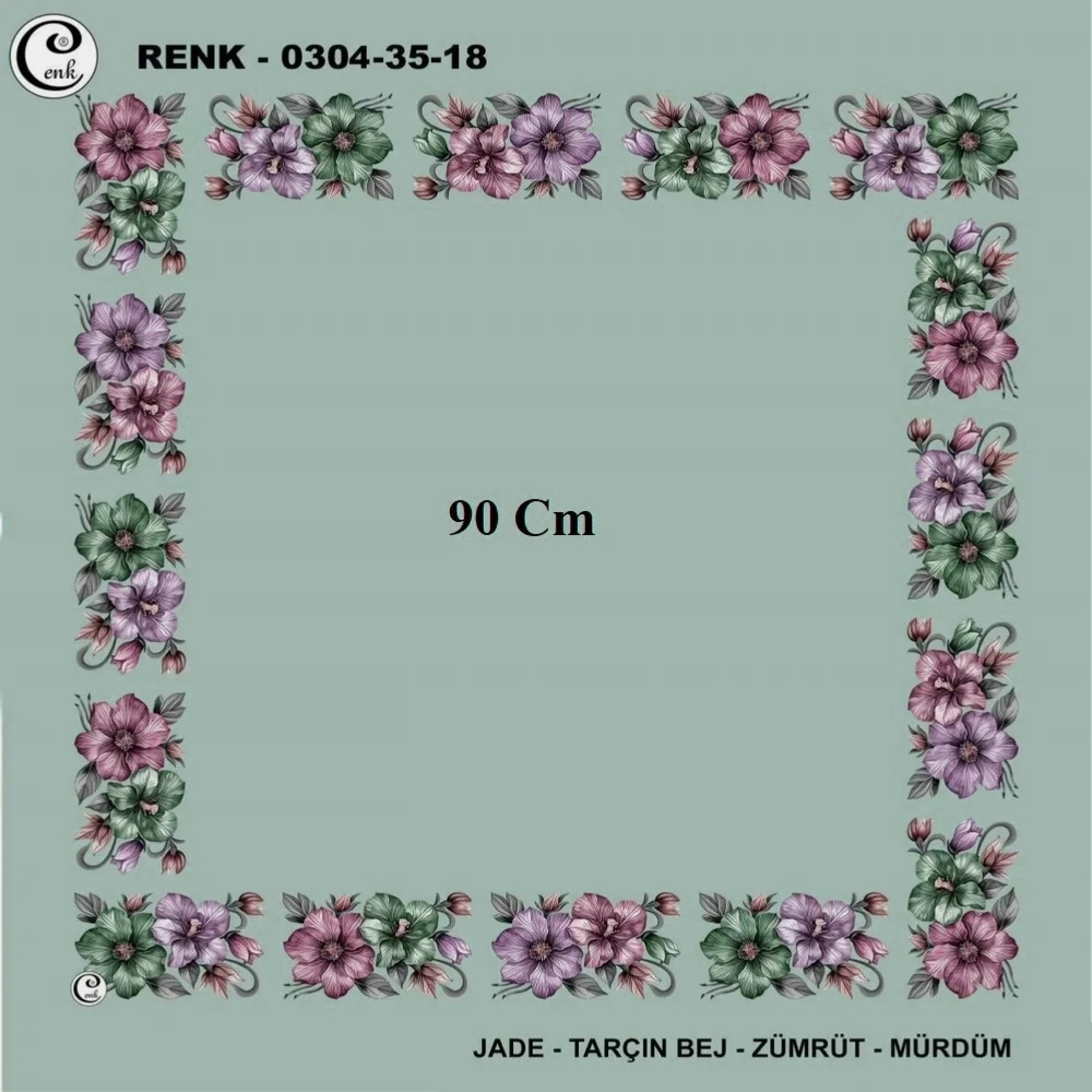 Cenk 90 CM İçi Boş Oyalık Yazma 036-18