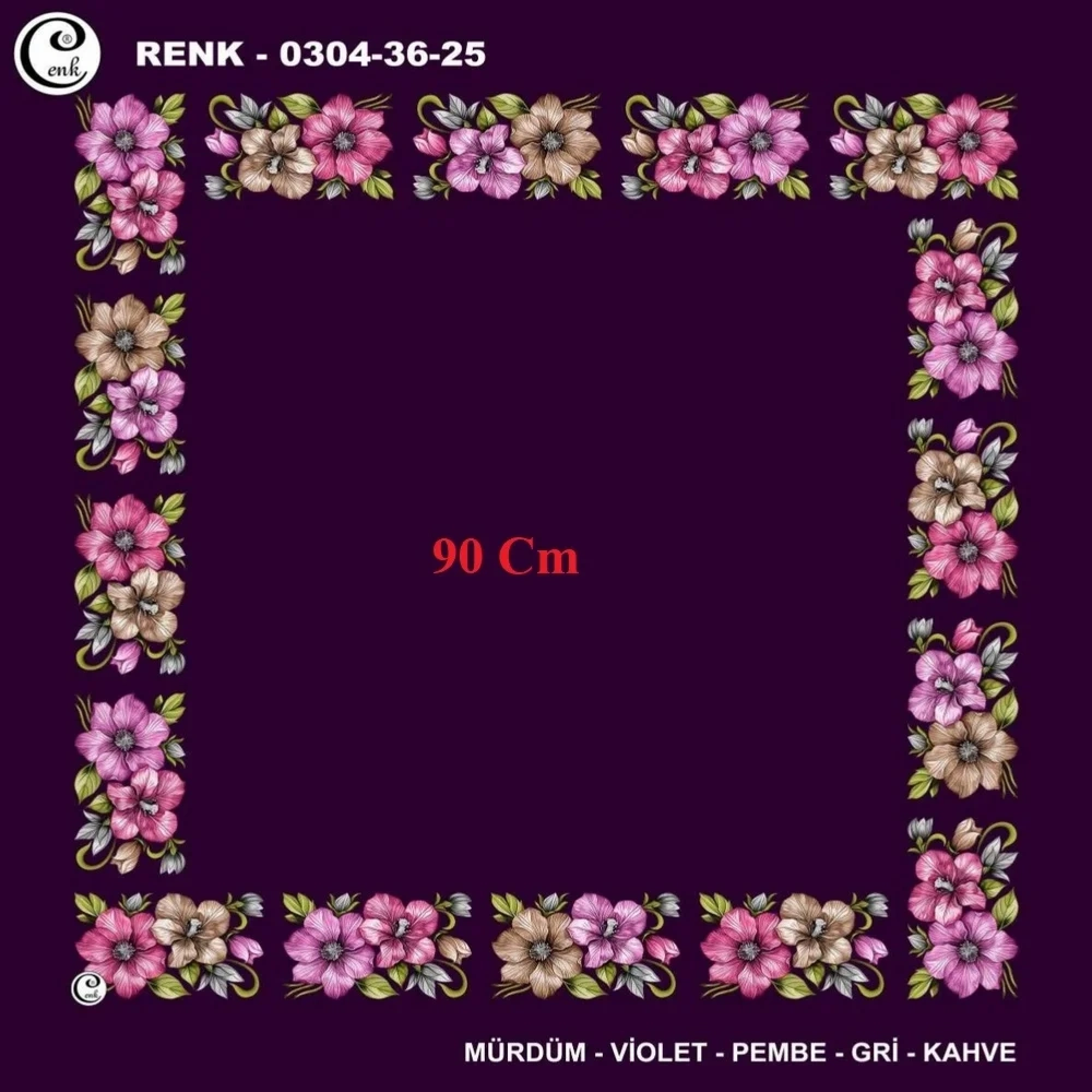 Cenk 90 CM İçi Boş Oyalık Yazma 036-25