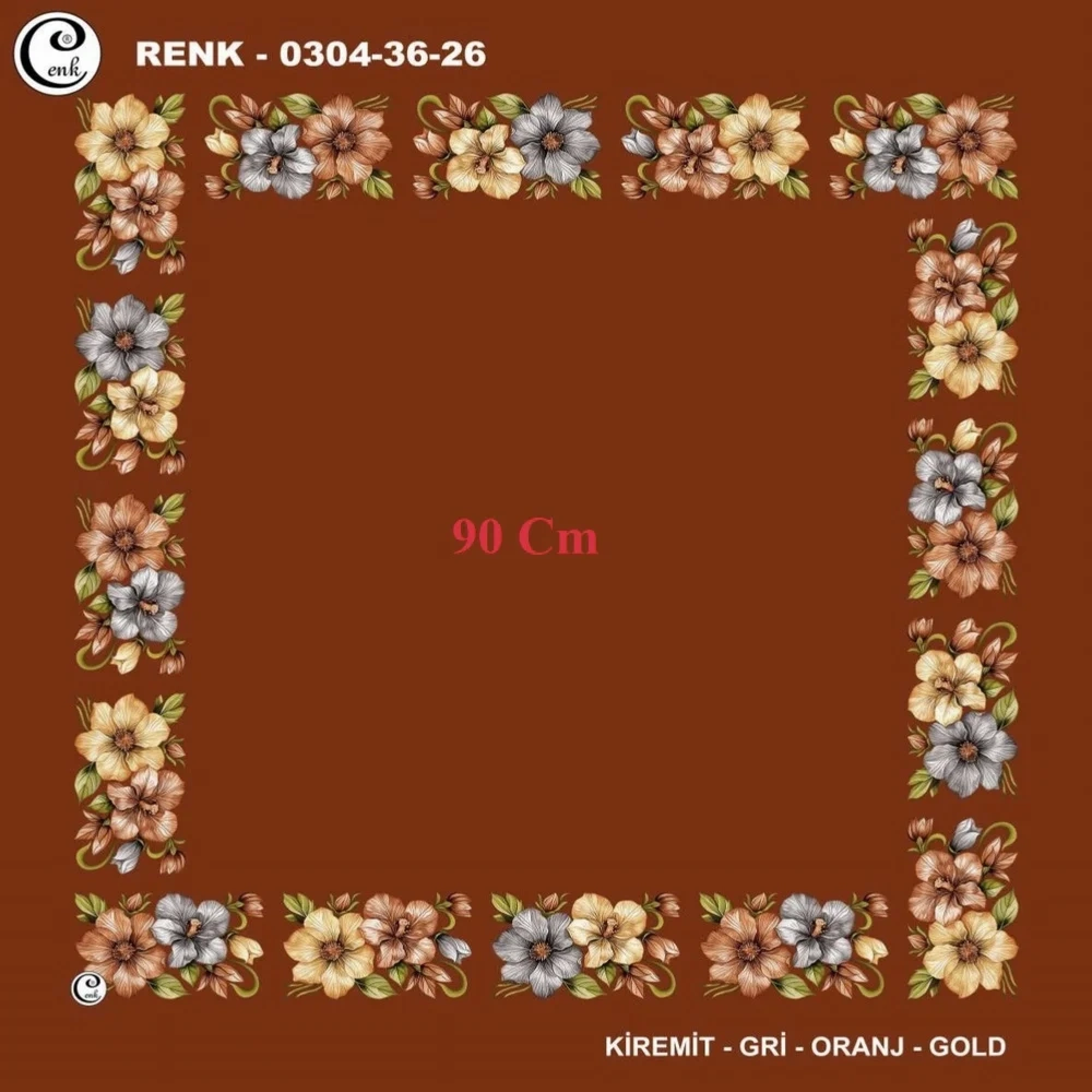 Cenk 90 CM İçi Boş Oyalık Yazma 036-26