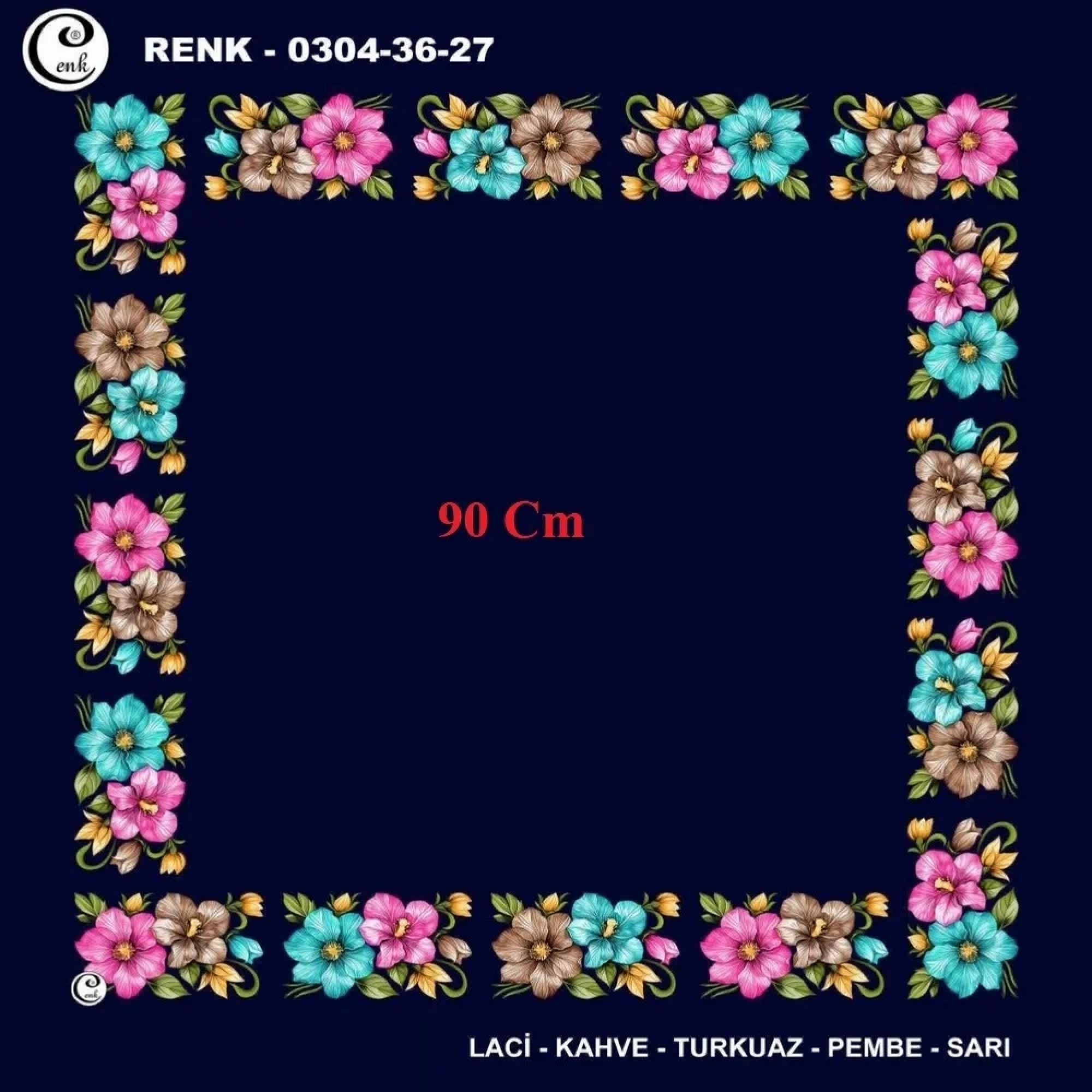 Cenk 90 CM İçi Boş Oyalık Yazma 036-27