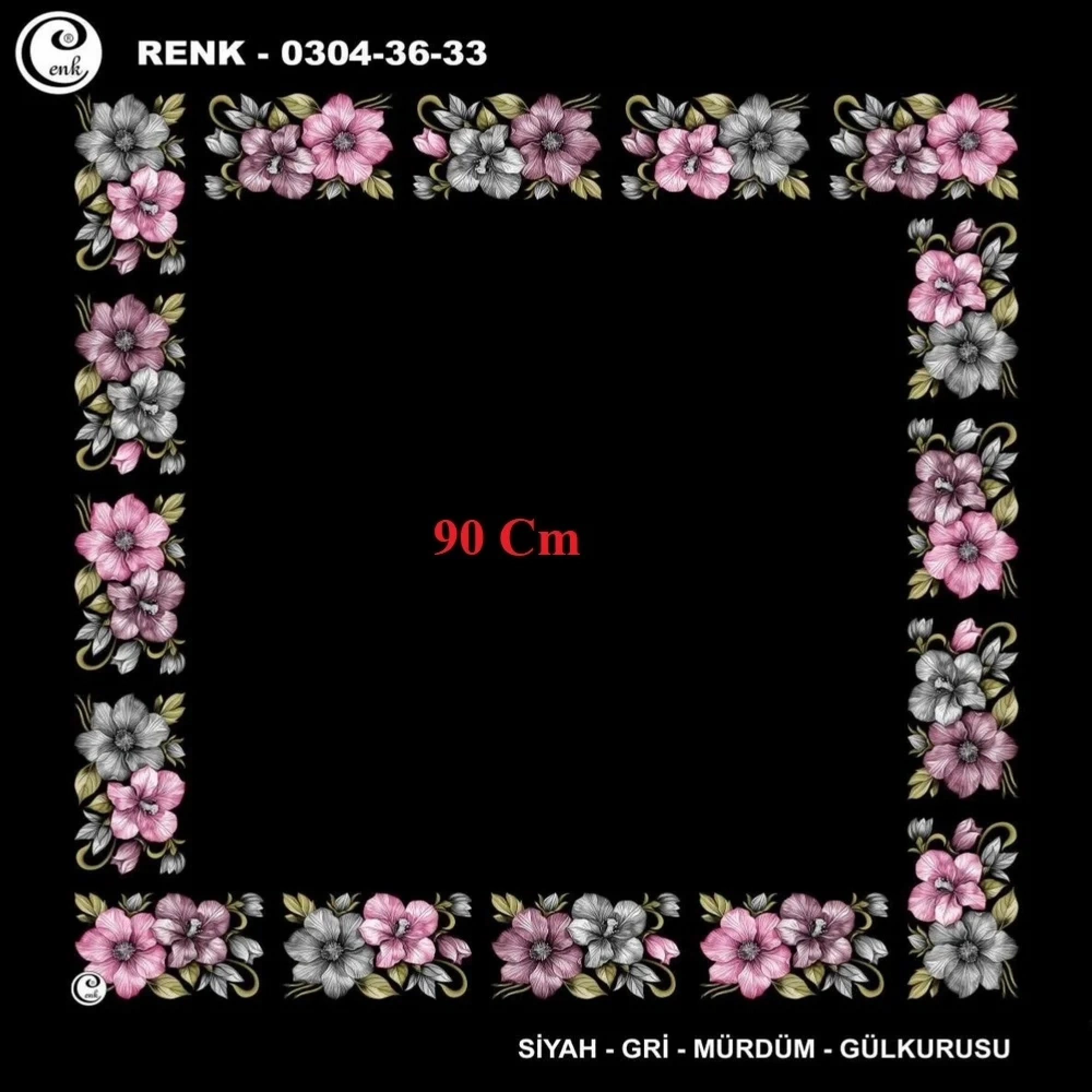 Cenk 90 CM İçi Boş Oyalık Yazma 036-33