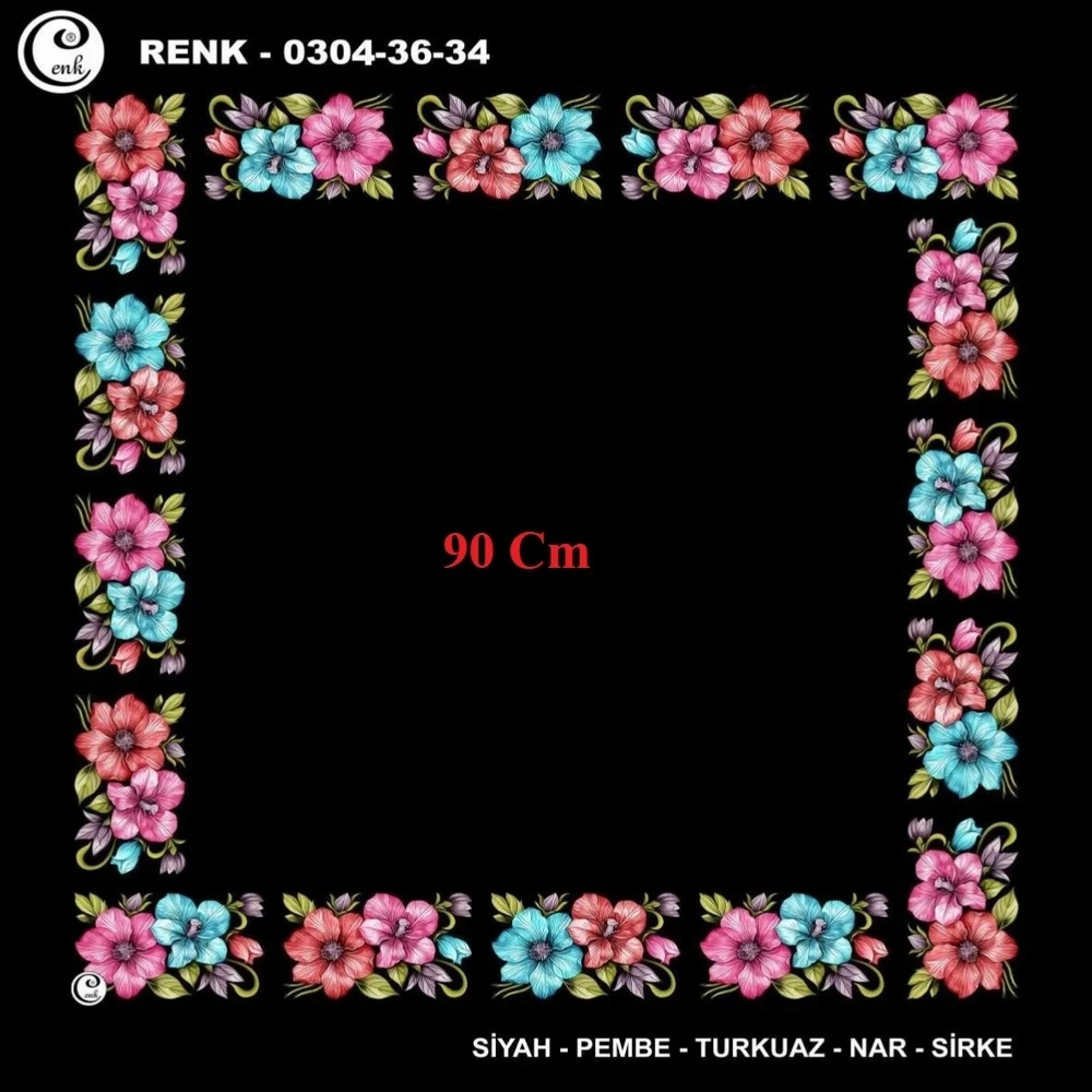 Cenk 90 CM İçi Boş Oyalık Yazma 036-34