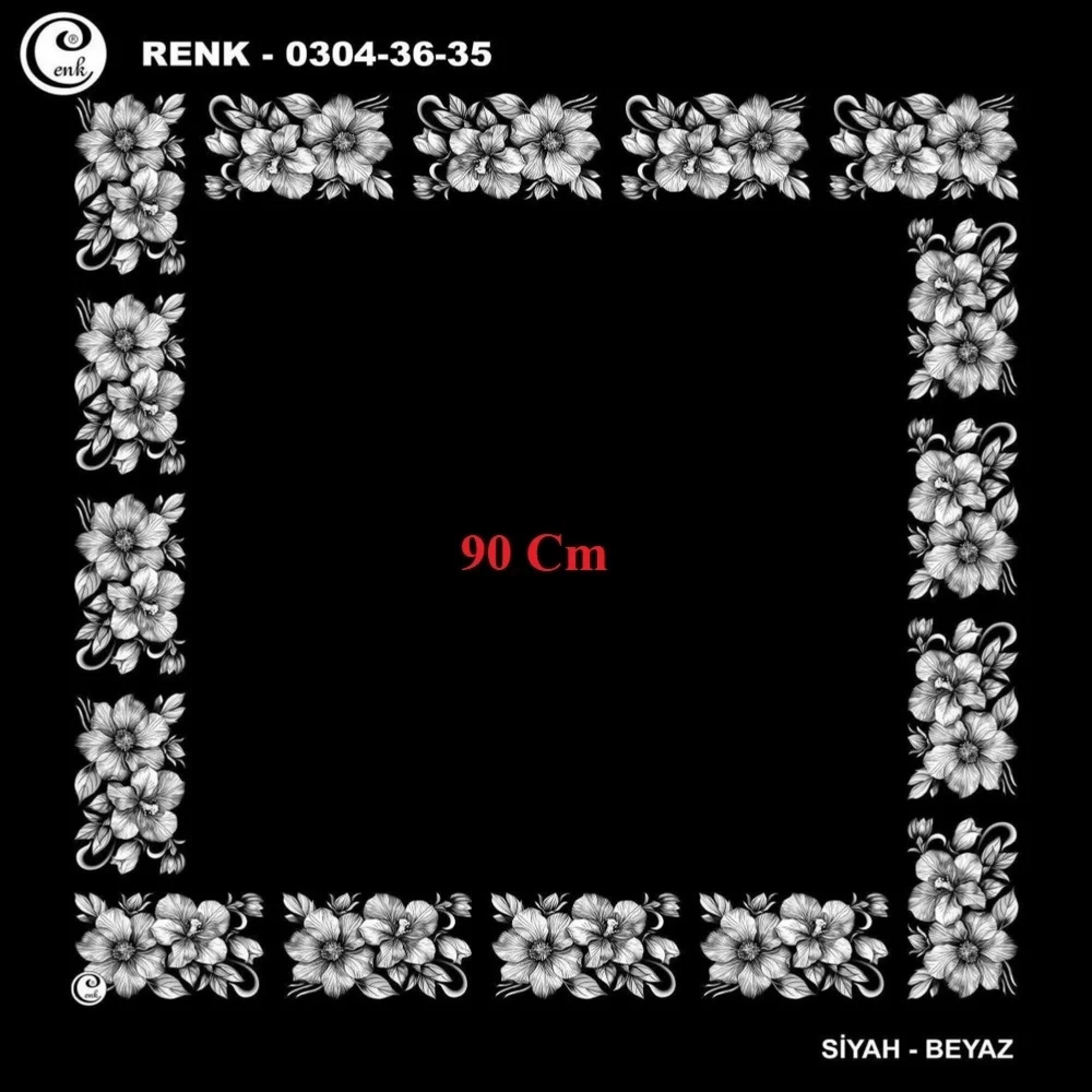 Cenk 90 CM İçi Boş Oyalık Yazma 036-35