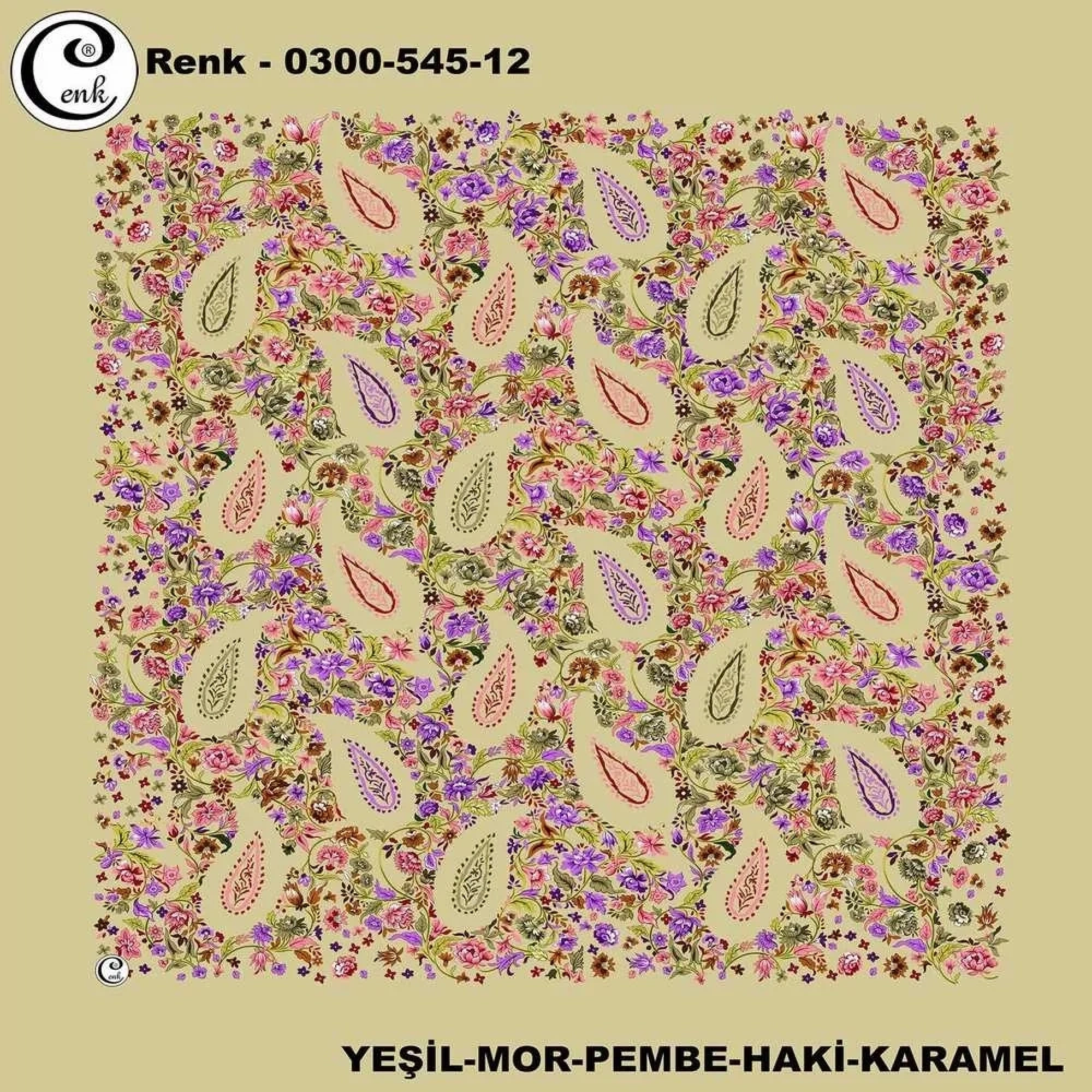 Cenk Desenli Oyalık Yazma 545-12