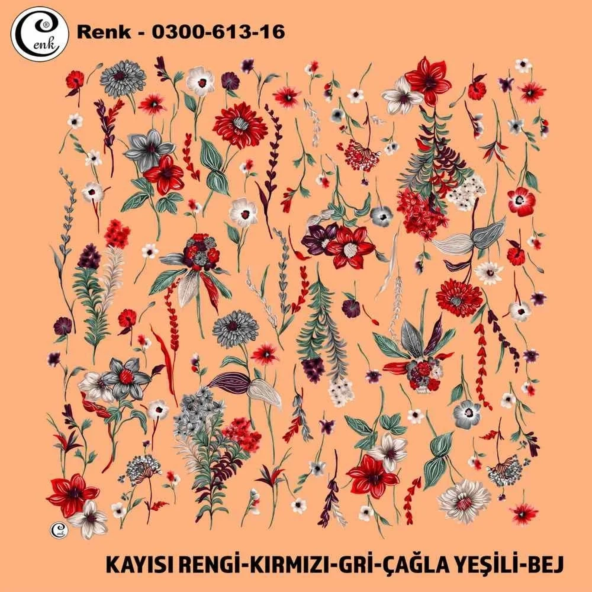 Cenk Desenli Oyalık Yazma 613-16