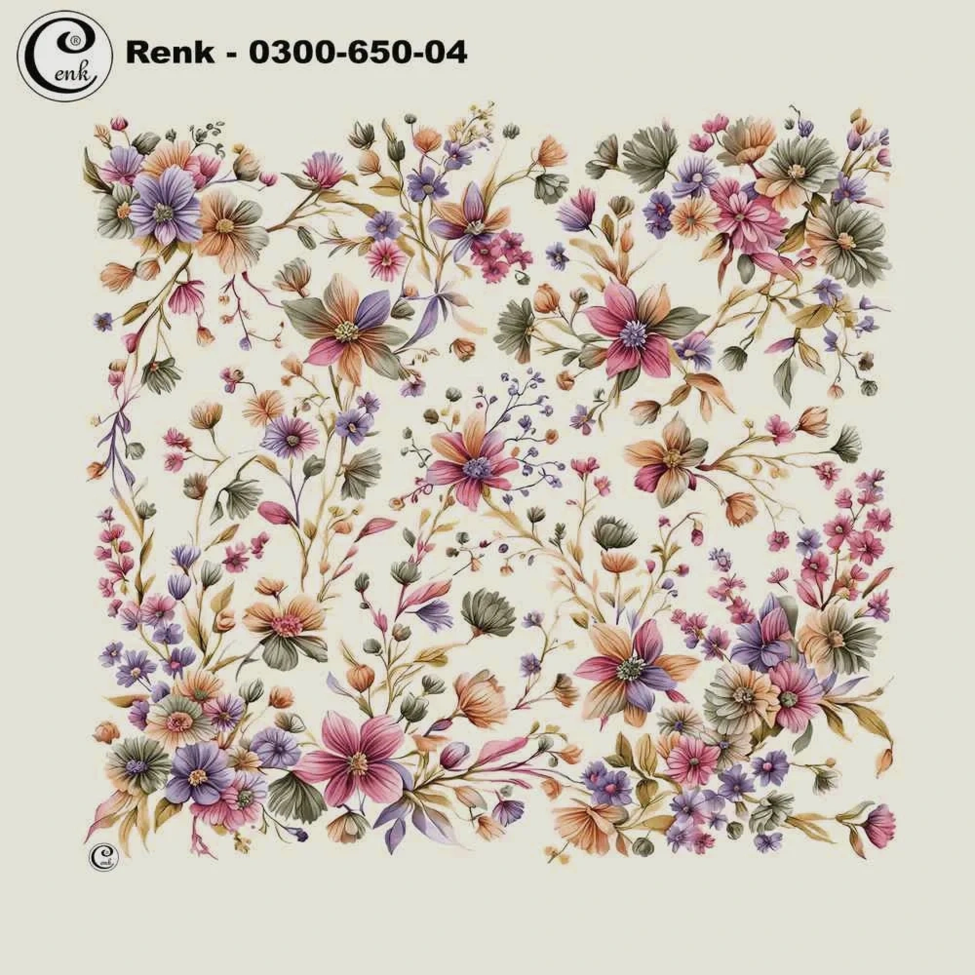 Cenk Desenli Oyalık Yazma 650-04
