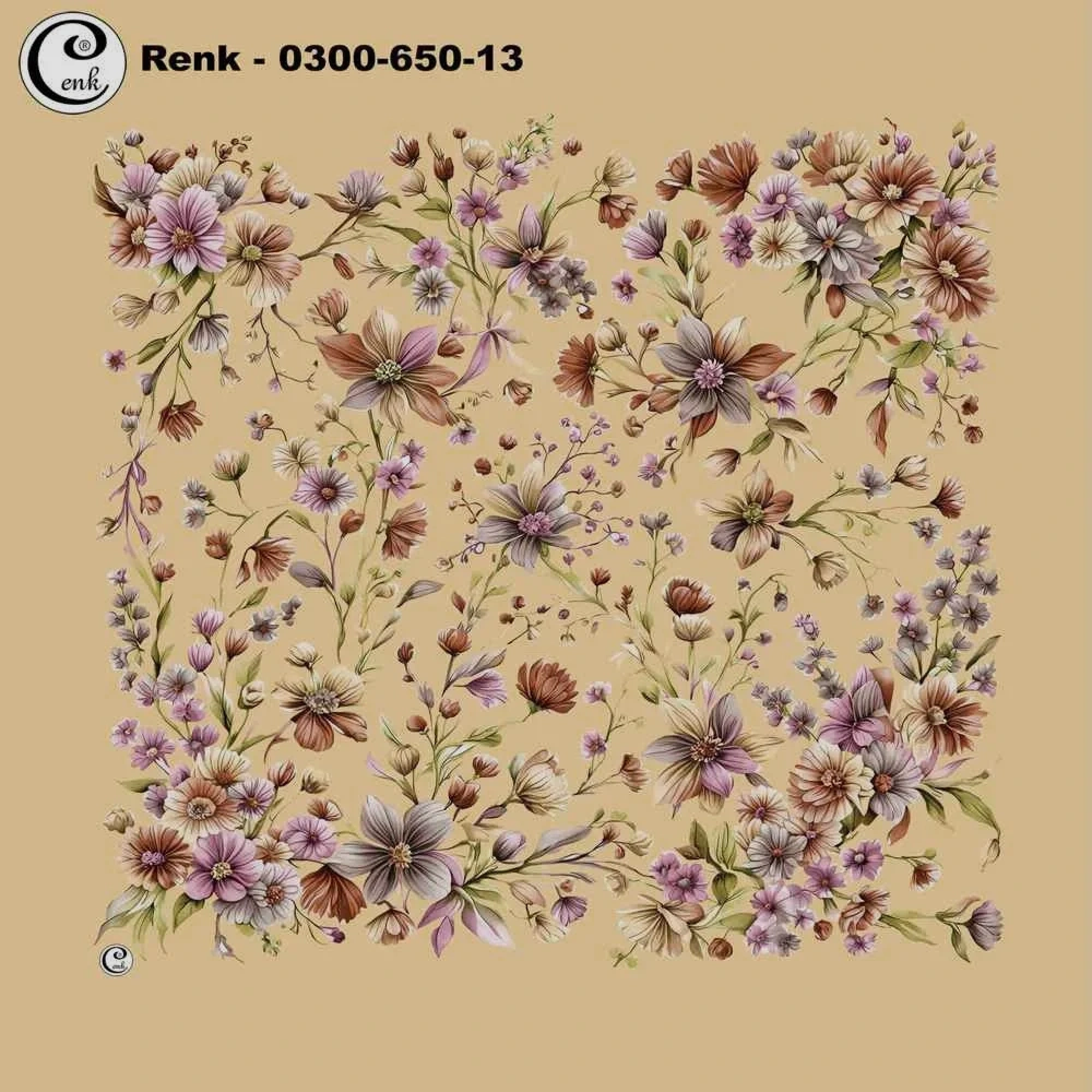 Cenk Desenli Oyalık Yazma 650-13