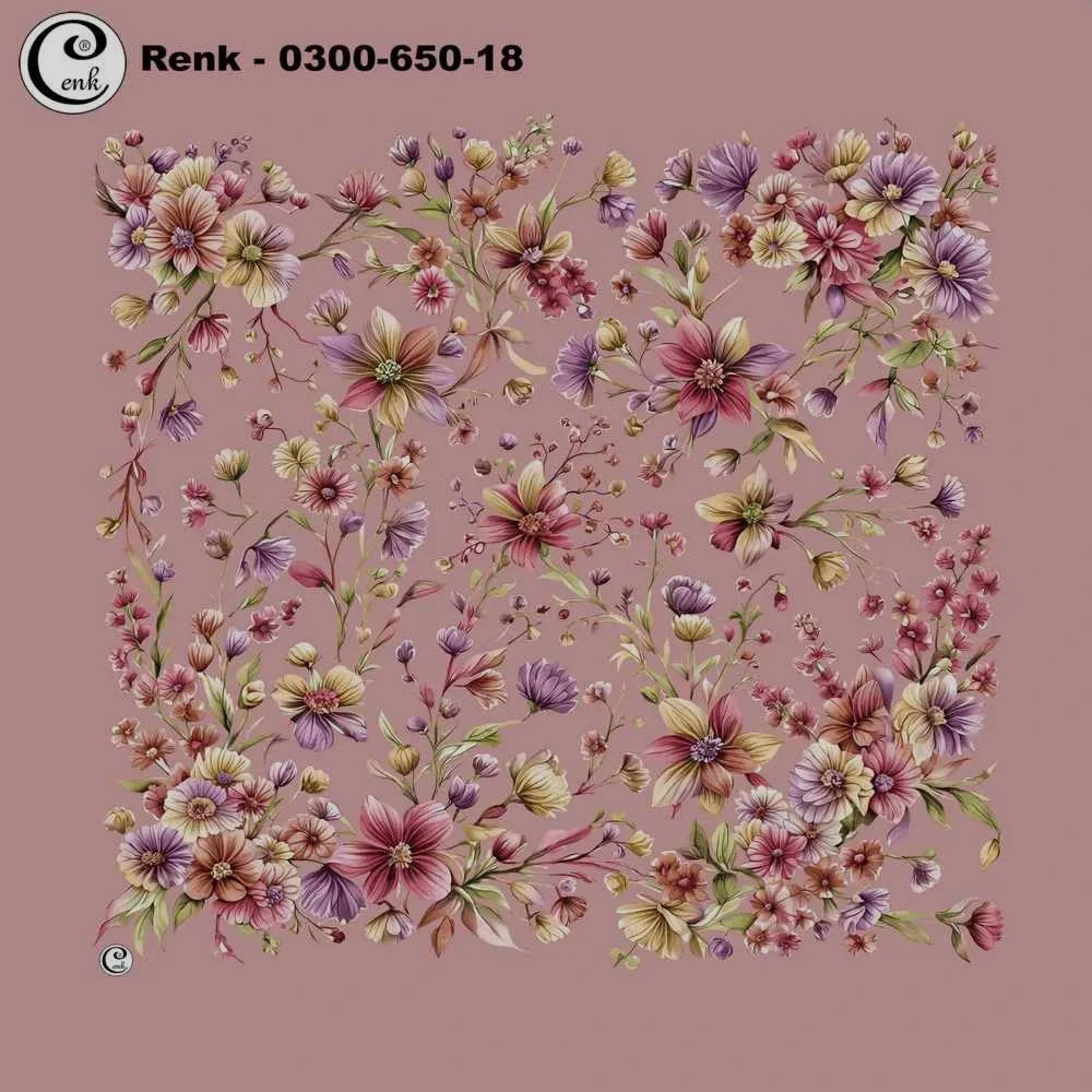 Cenk Desenli Oyalık Yazma 650-18