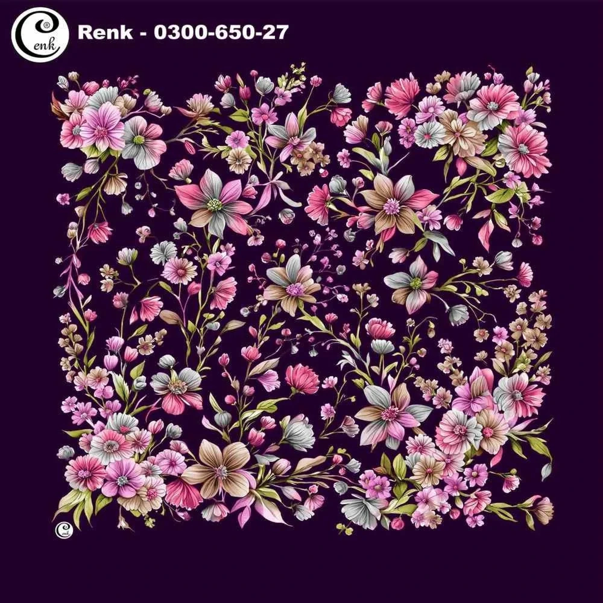 Cenk Desenli Oyalık Yazma 650-27