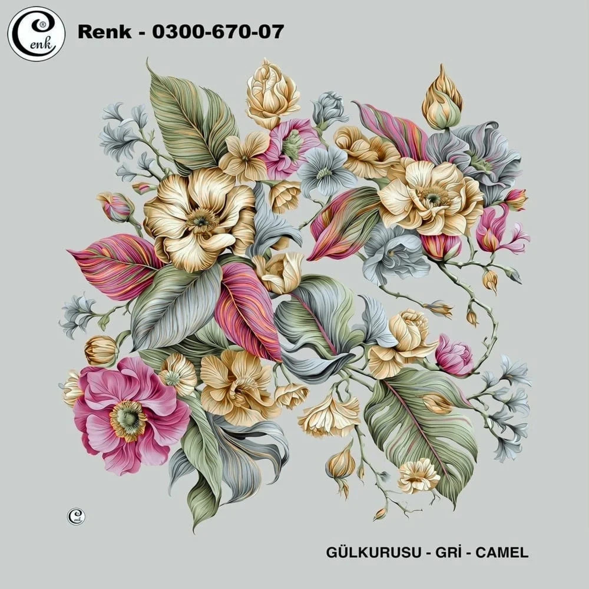 Cenk Desenli Oyalık Yazma 670-07
