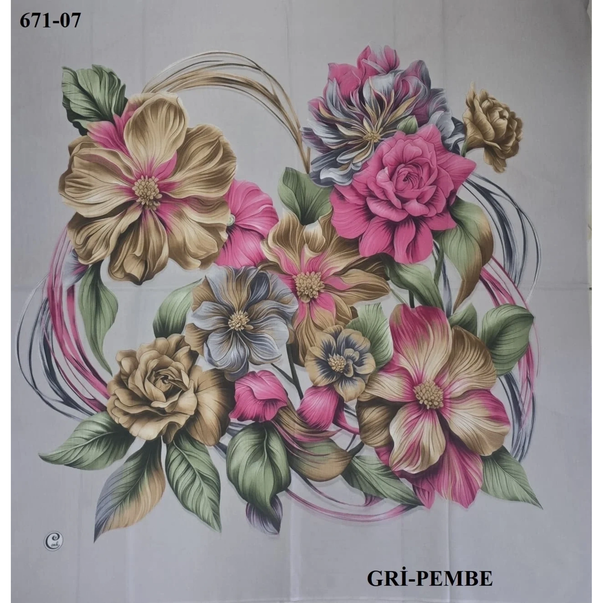 Cenk Desenli Oyalık Yazma 671-07